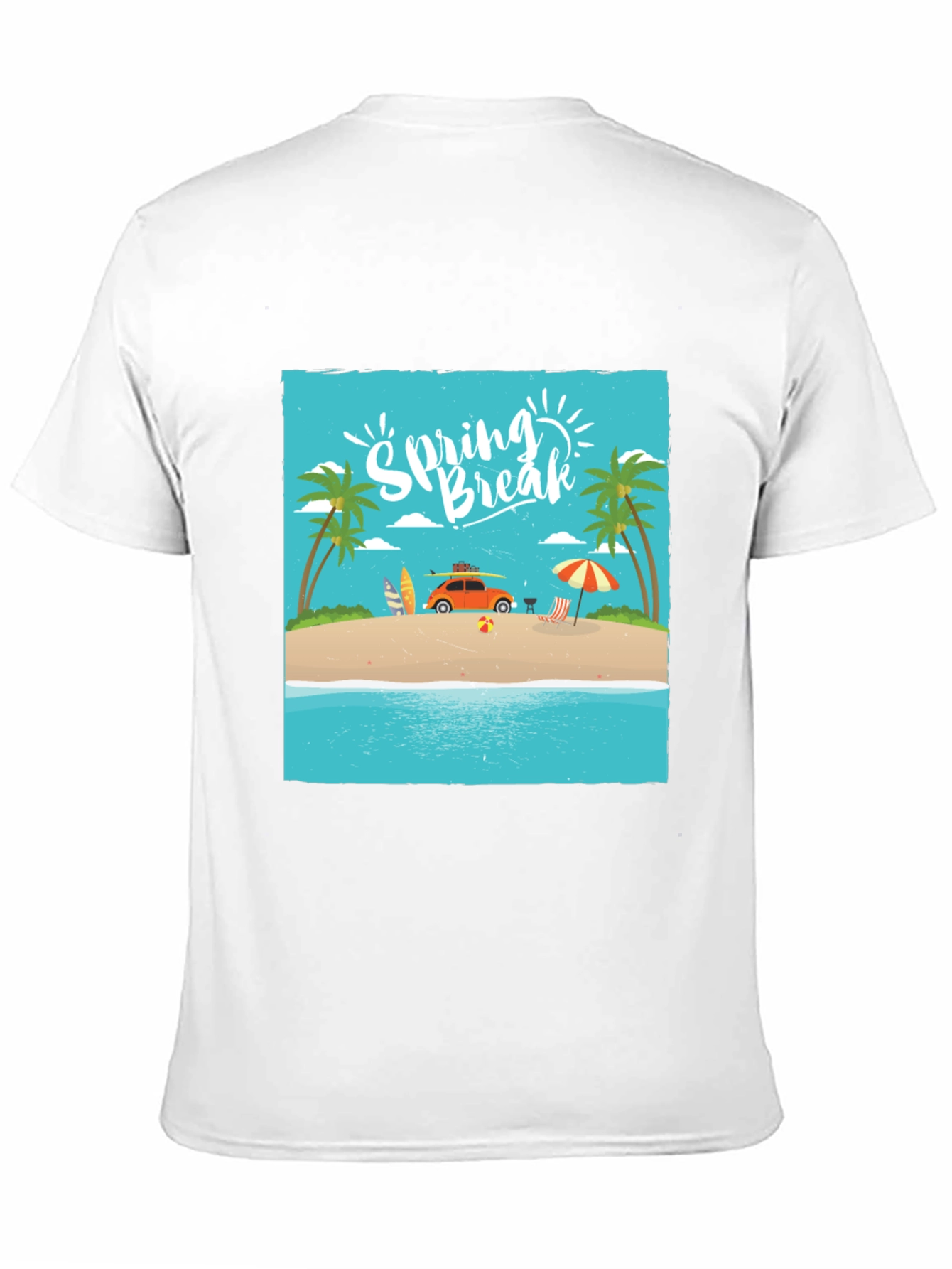 Black Spring Break Beach T-Shirt view 11
