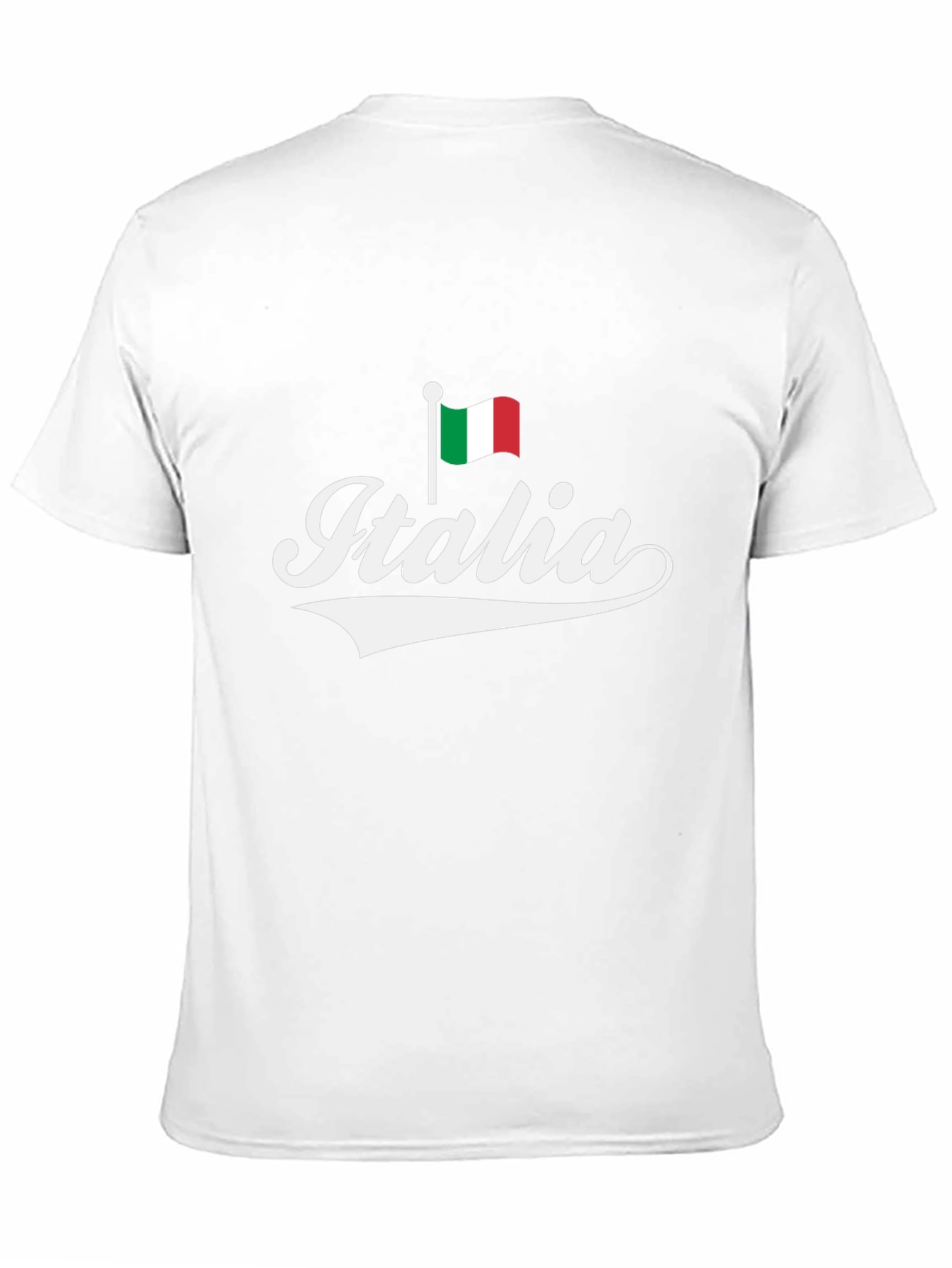 Black Italia Flag Graphic T-Shirt - Italy Pride Tee view 11