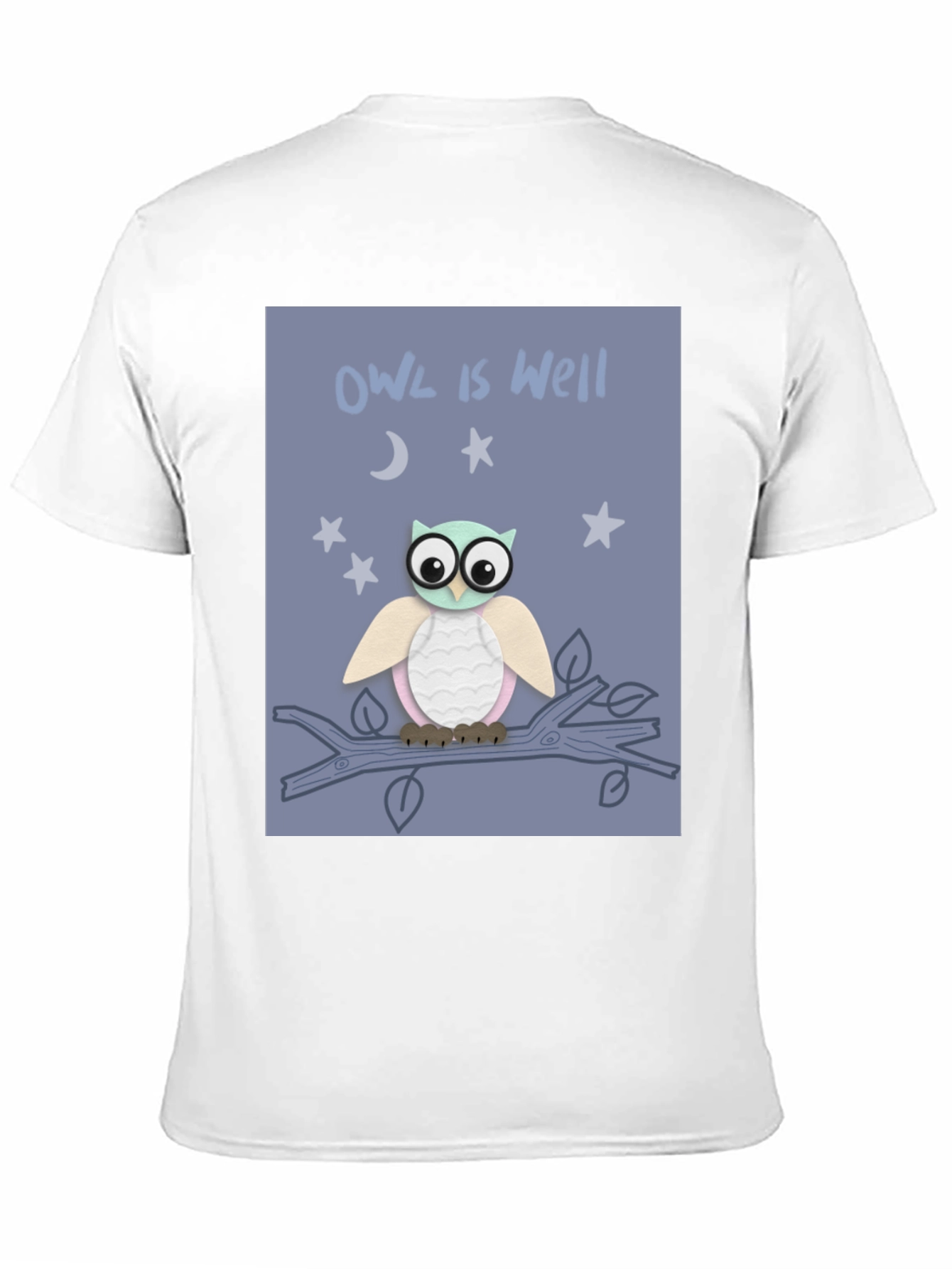 Black Owl is Well Graphic Tee - Soft Cotton T-Shirt view 11