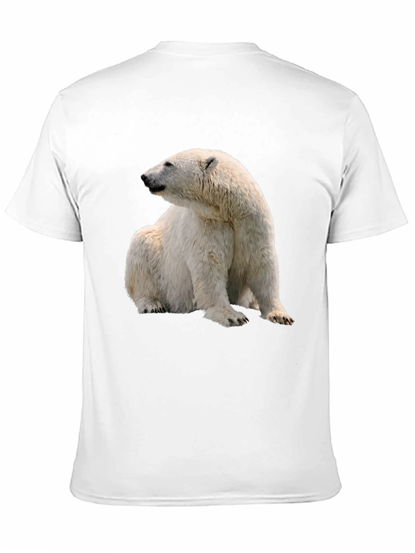 Black Polar Bear Graphic Tee - Black Cotton Blend view 11