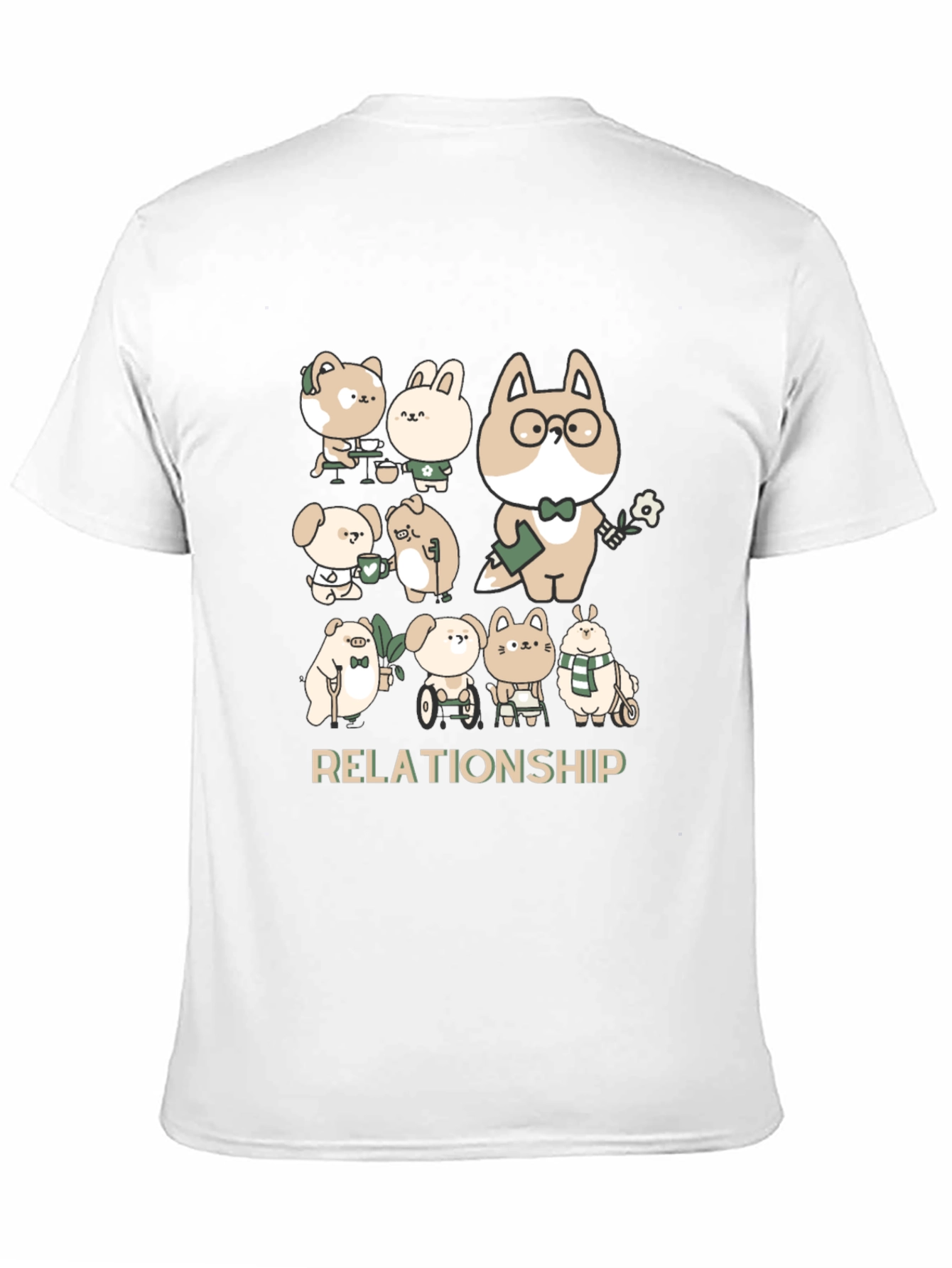 Black Relationship Cartoon Tee view 11