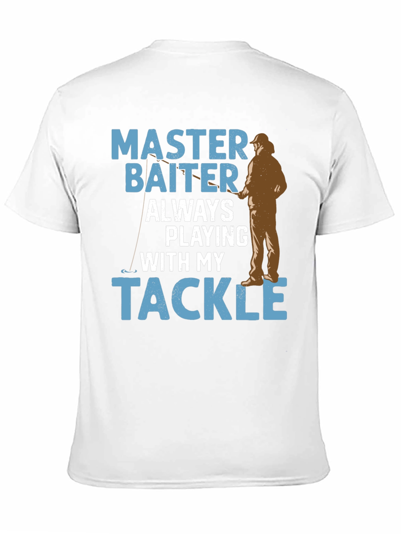 Black Master Baiter Fishing T-Shirt view 11