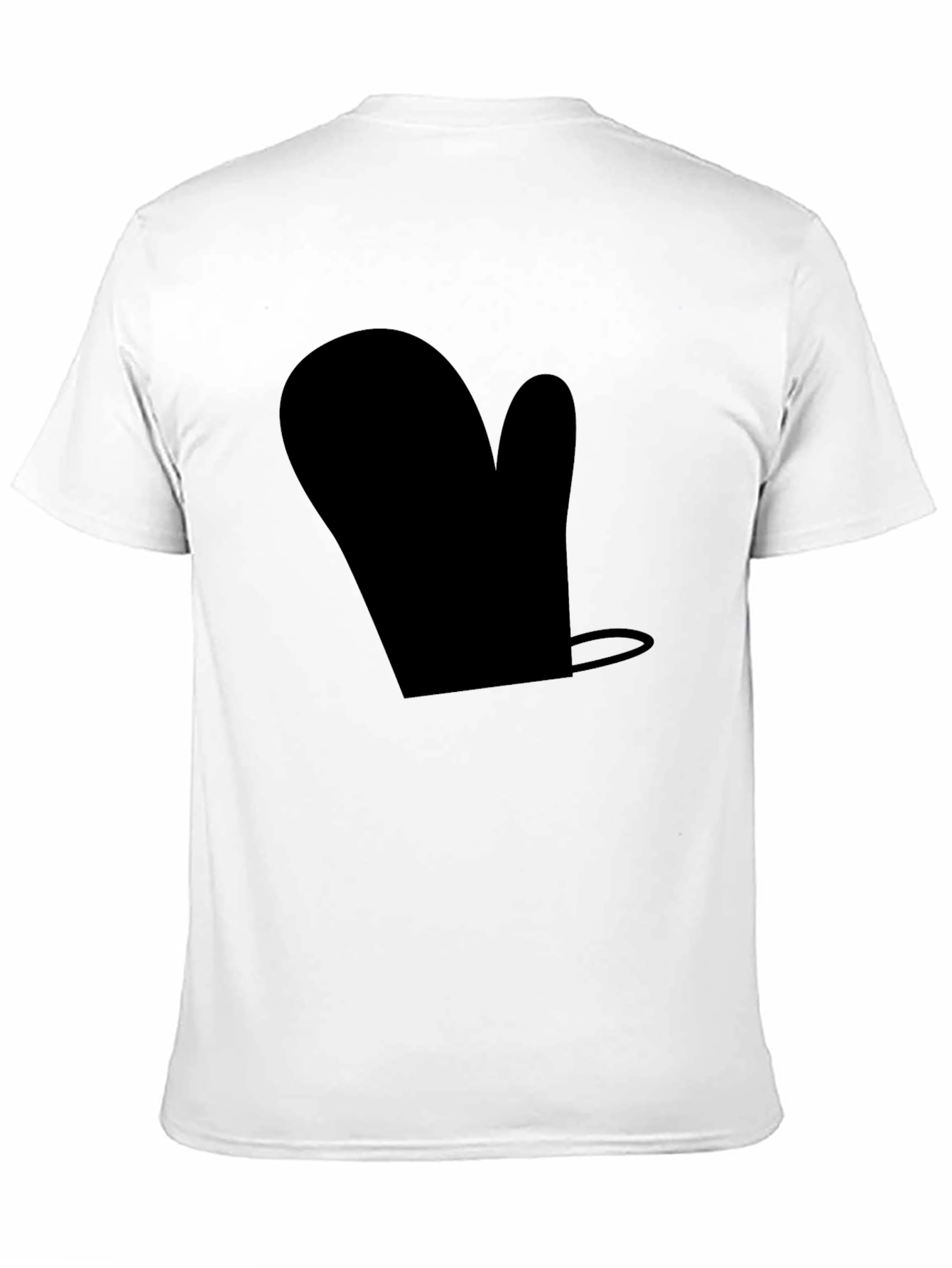 Black Novelty Black Oven Mitt T-Shirt - Quirky Casual Wear view 11