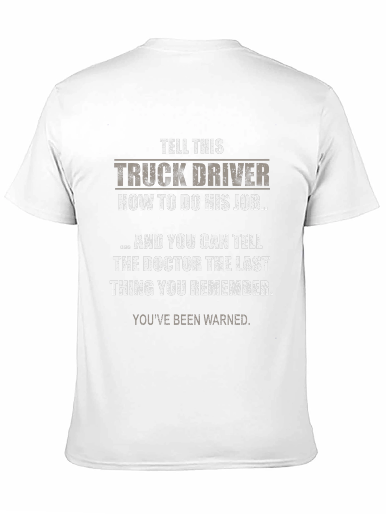 Black Truck Driver T-Shirt - Warn Them! view 11