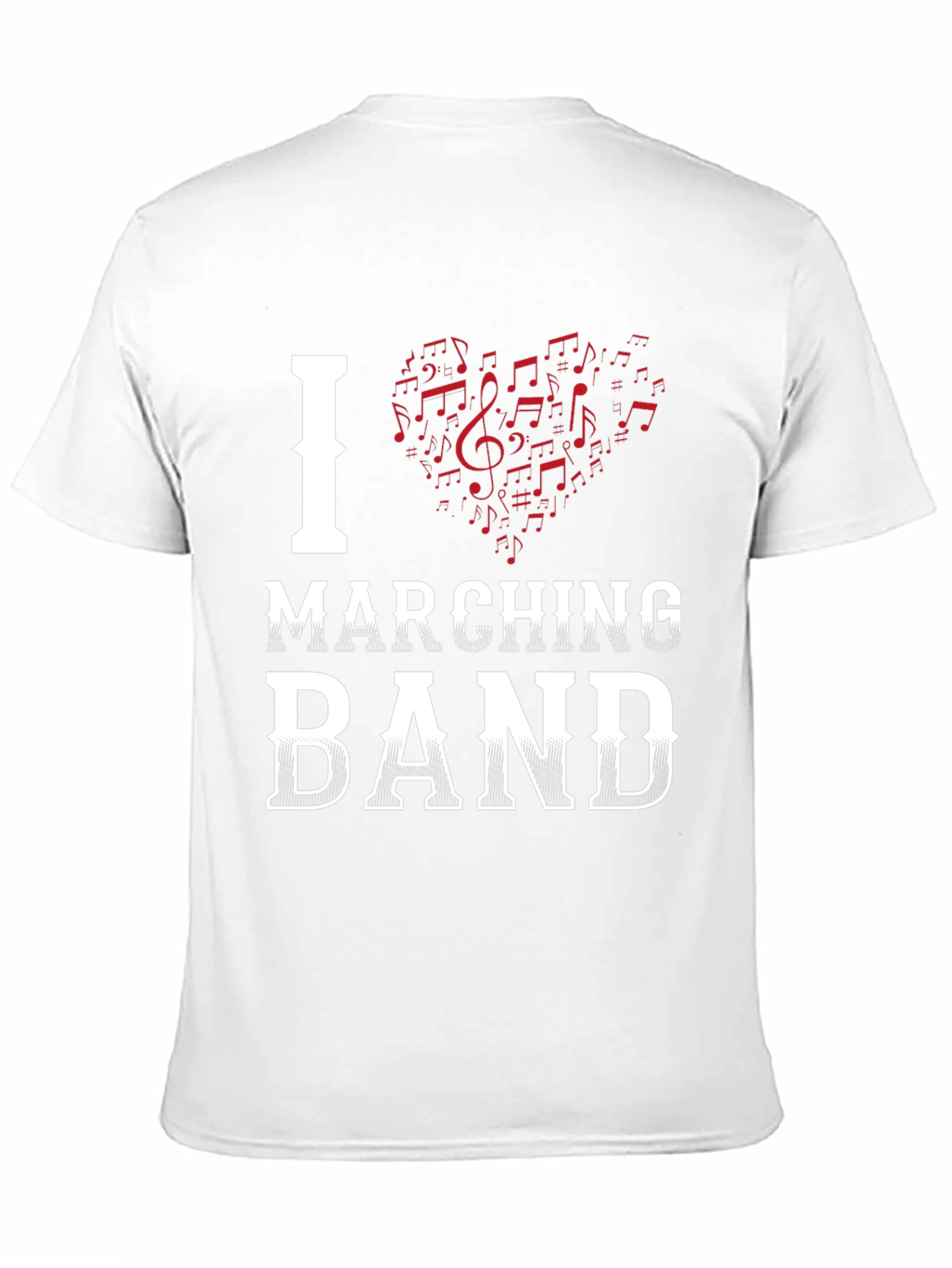 Black I Heart Marching Band T-Shirt view 11