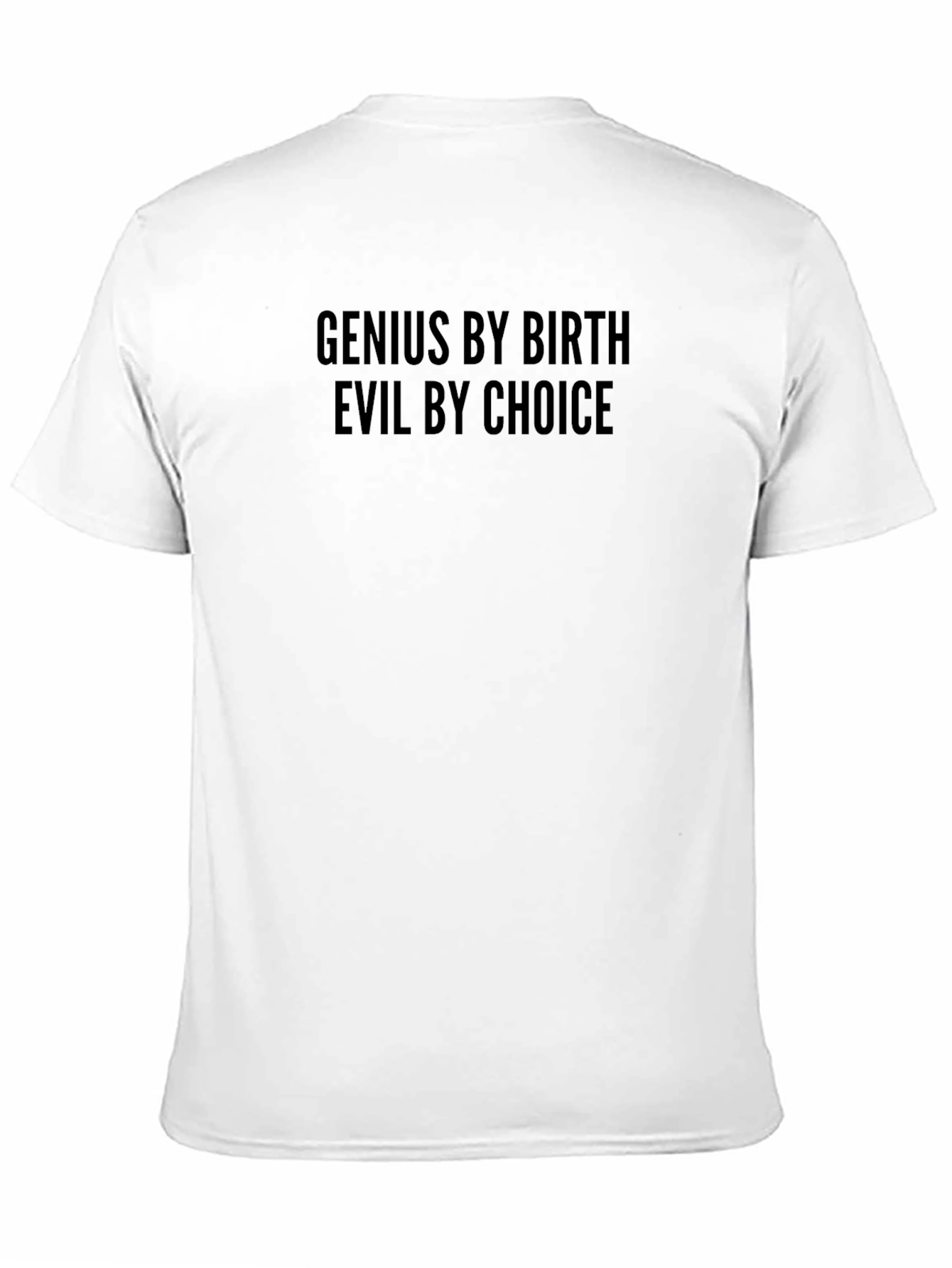 Black Genius by Birth, Evil by Choice - Men's Black Tee view 11
