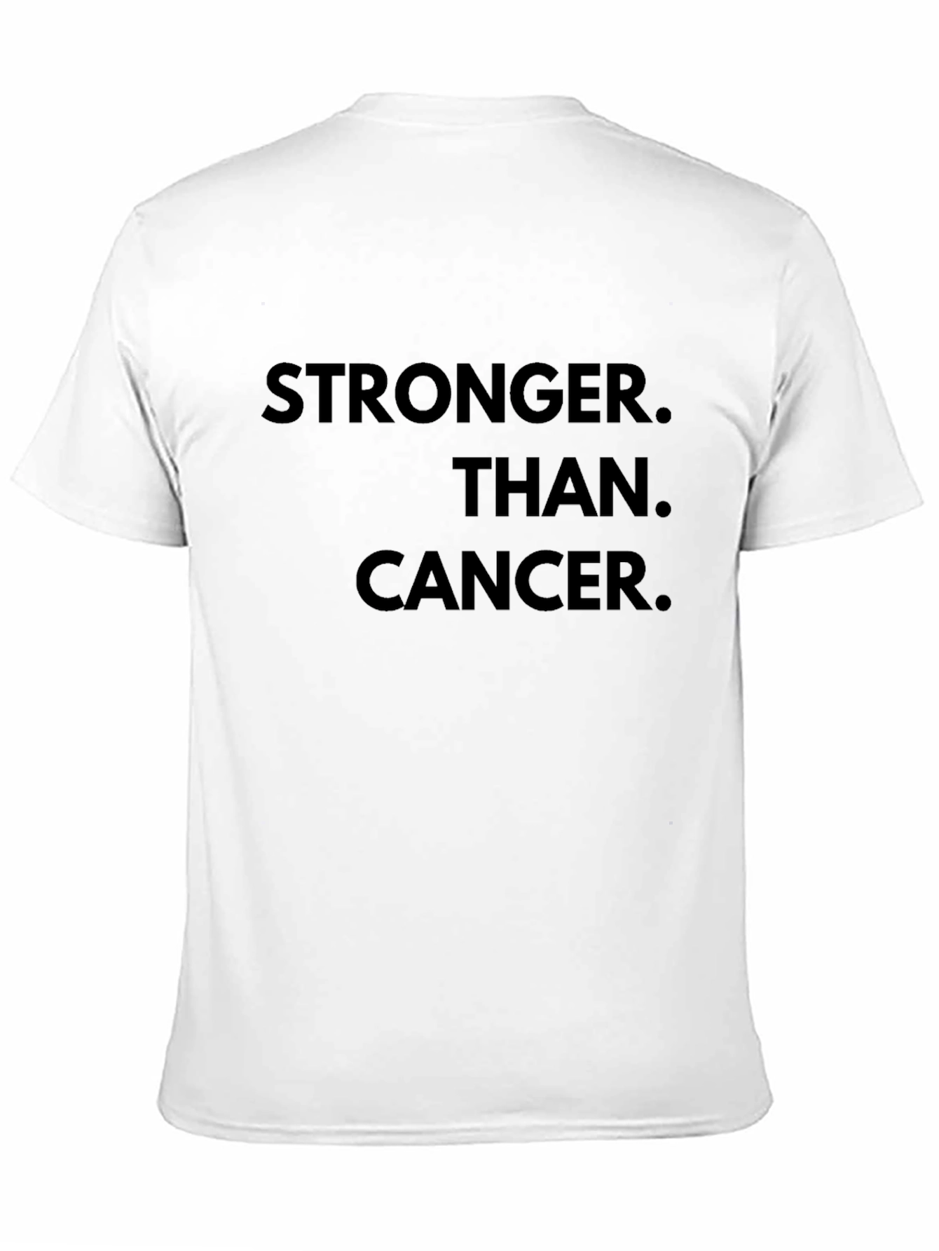 Black Stronger Than Cancer T-Shirt - Inspiring Black Tee view 11