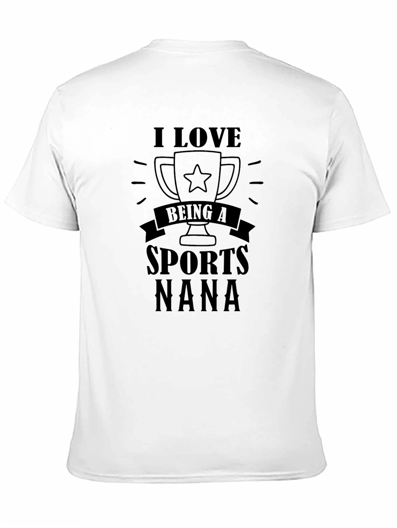 Black I Love Being A Sports Nana T-Shirt view 11