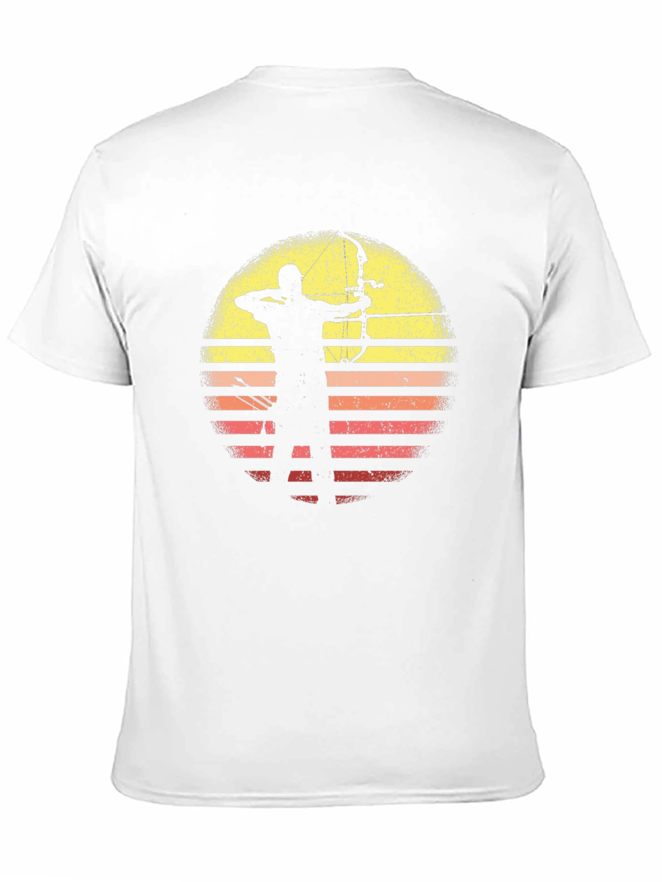 Black Archery Sunset Graphic Tee - Black Cotton T-Shirt view 11