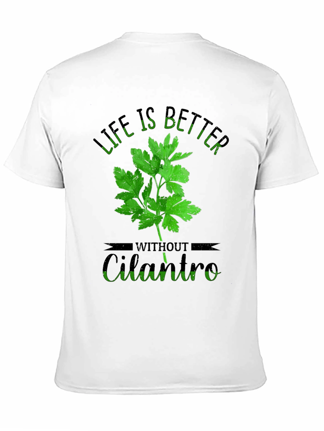 Black Life is Better Without Cilantro T-Shirt view 11