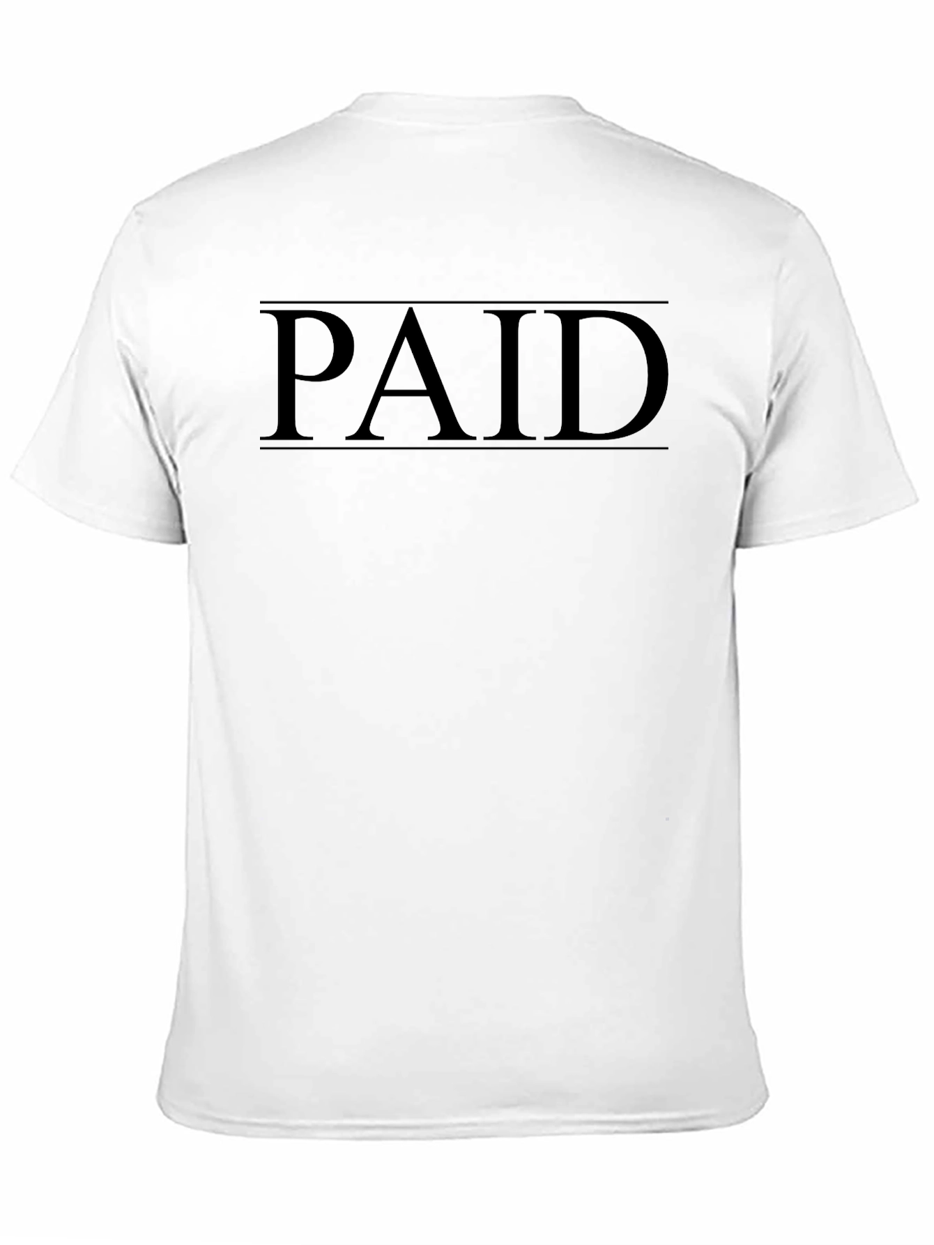 Black PAID Graphic T-Shirt - Modern Style view 11