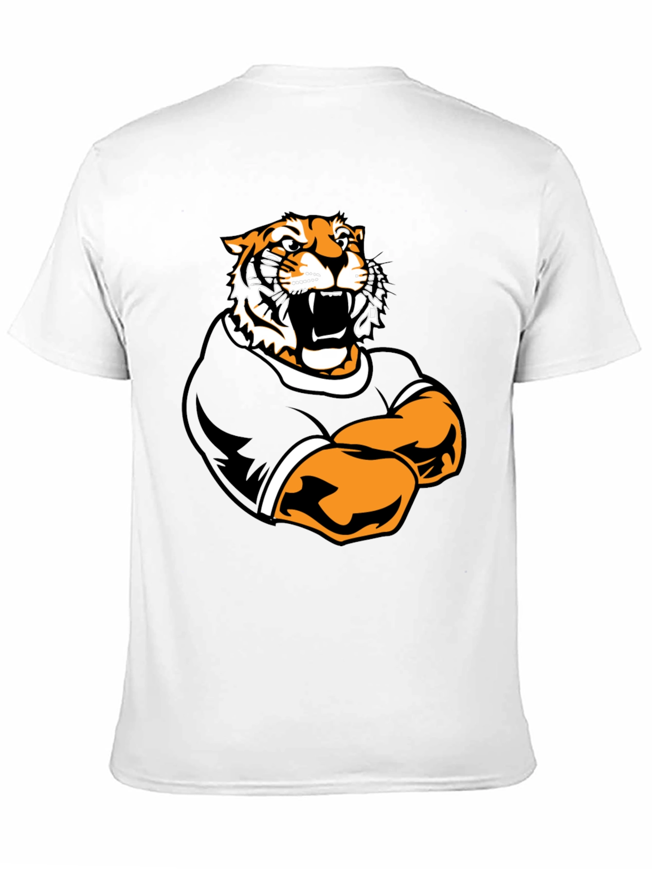 Black Tiger Graphic Black T-Shirt - Bold Animal Tee view 11