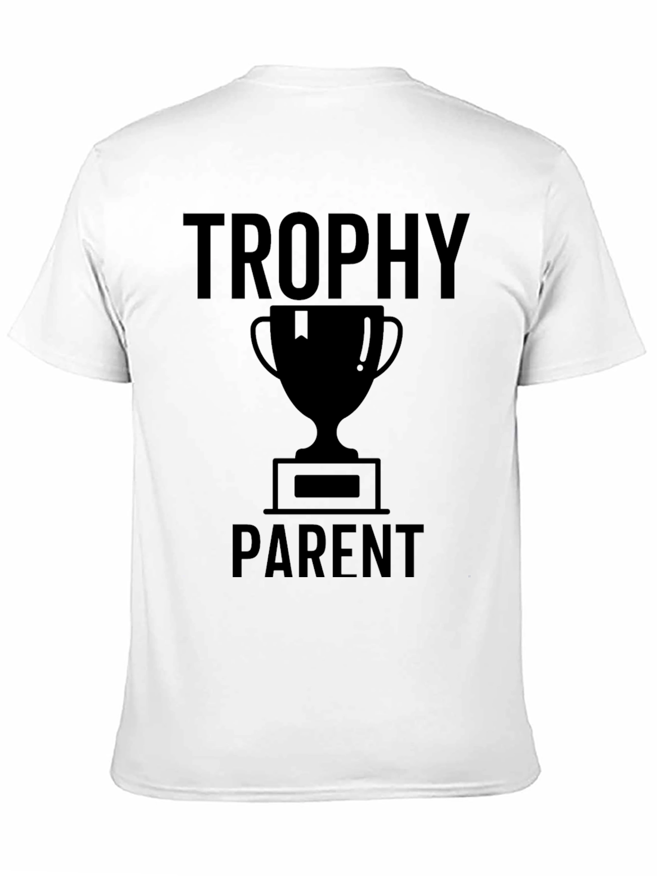 Black Trophy Parent Graphic Tee - Novelty T-Shirt view 11