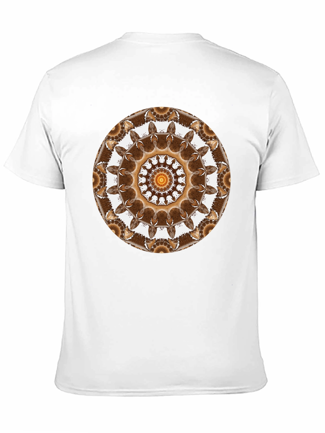 Black Geometric Mandala Graphic Tee - Unisex Black T-Shirt view 11