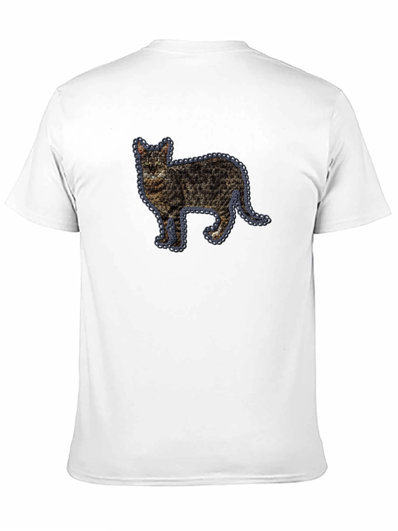 Black Cat Lover's Black T-Shirt view 11