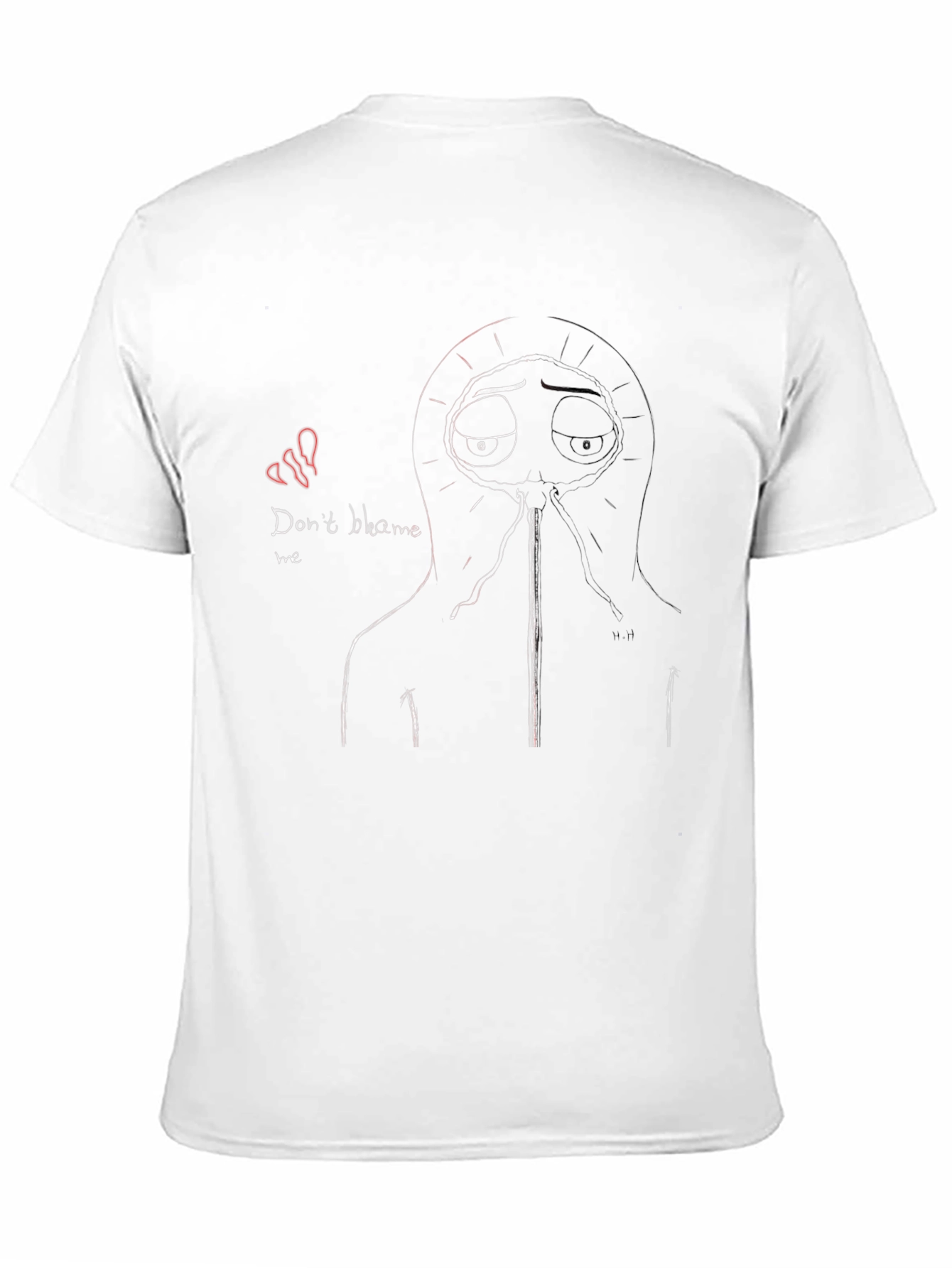 Black Don't Blame Me Graphic Tee - Black Cotton Blend view 11