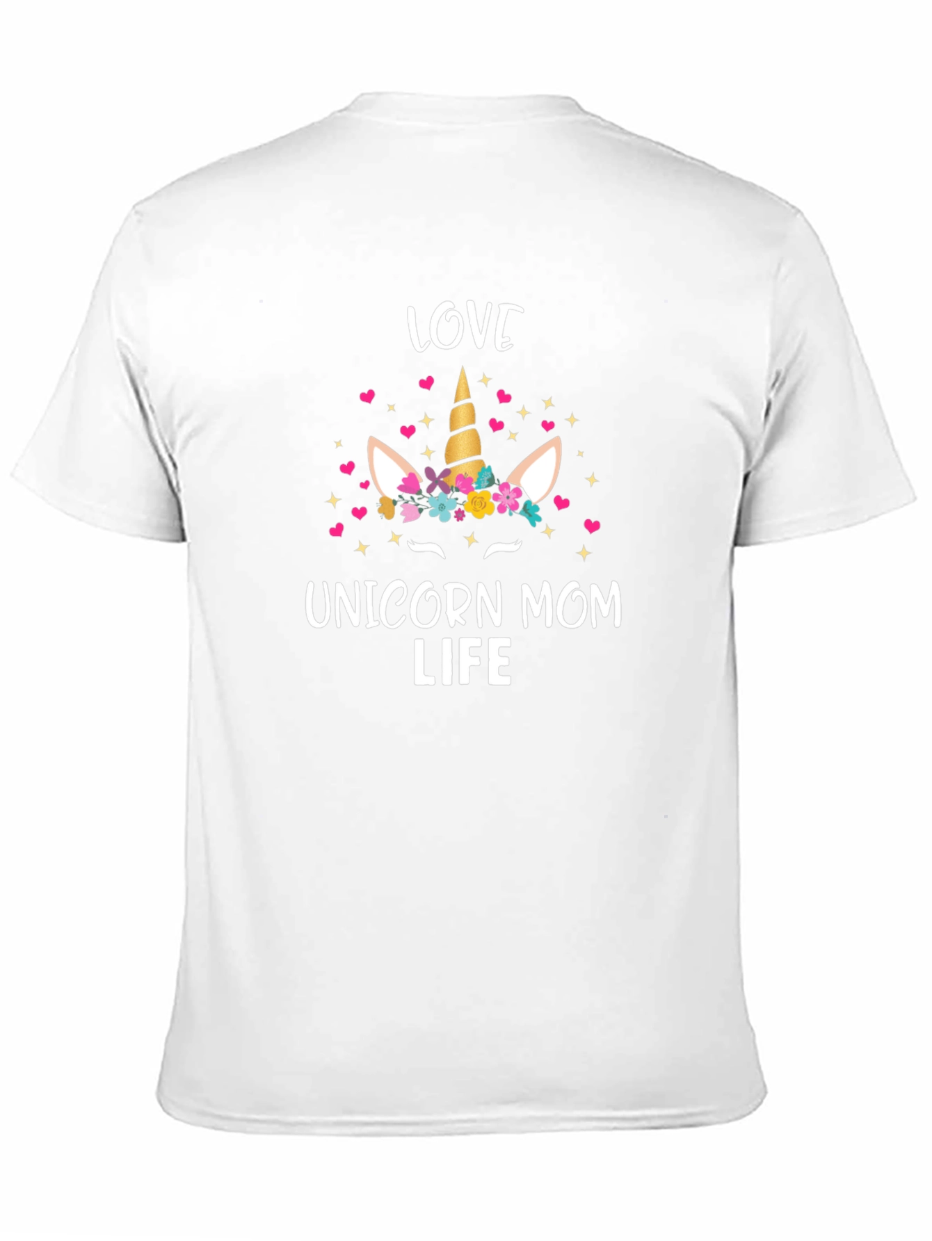 Black Love Unicorn Mom Life Black Graphic Tee view 11