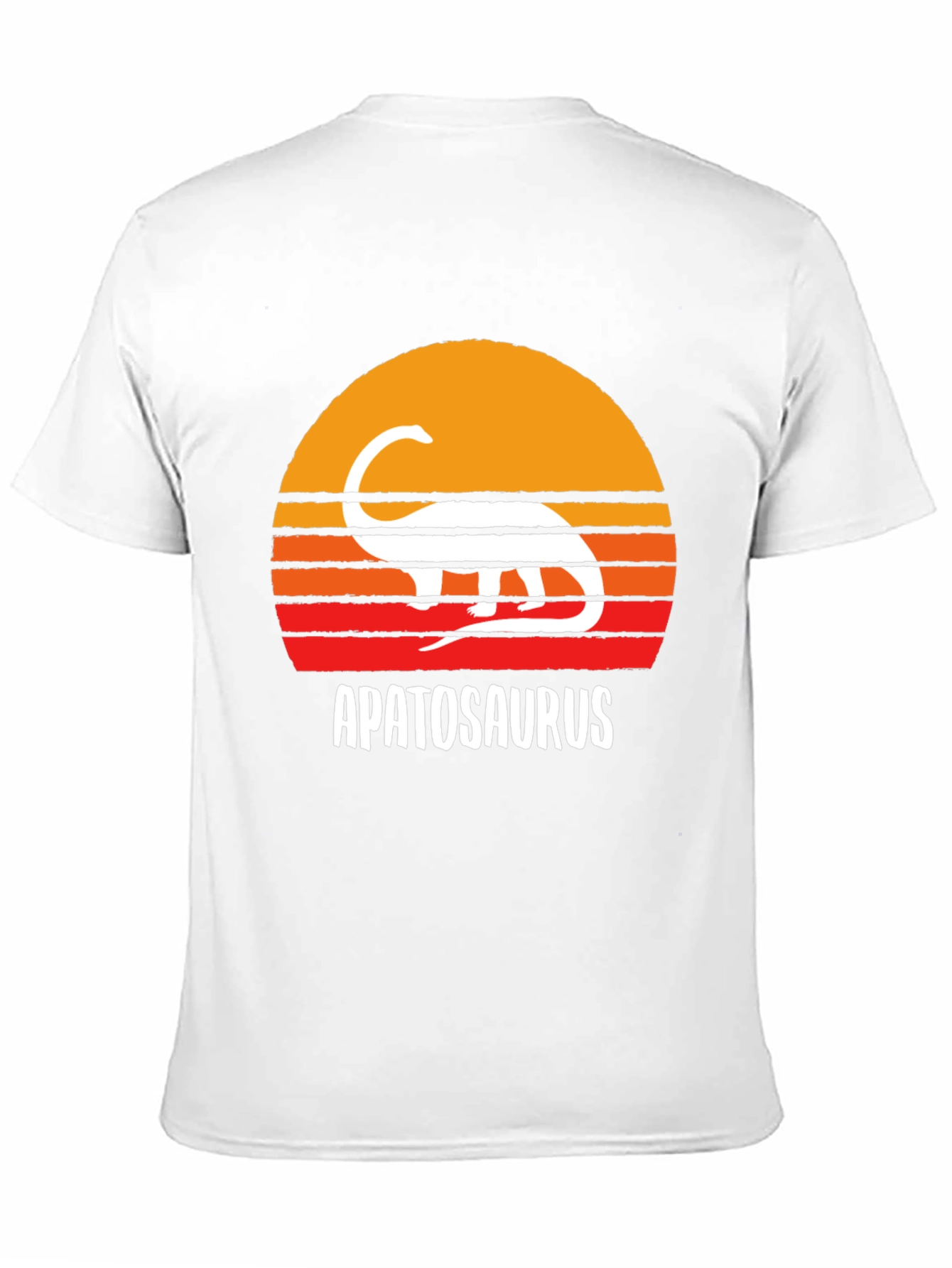 Black Apatosaurus Sunset Graphic Tee - Dinosaur Lover's Shirt view 11
