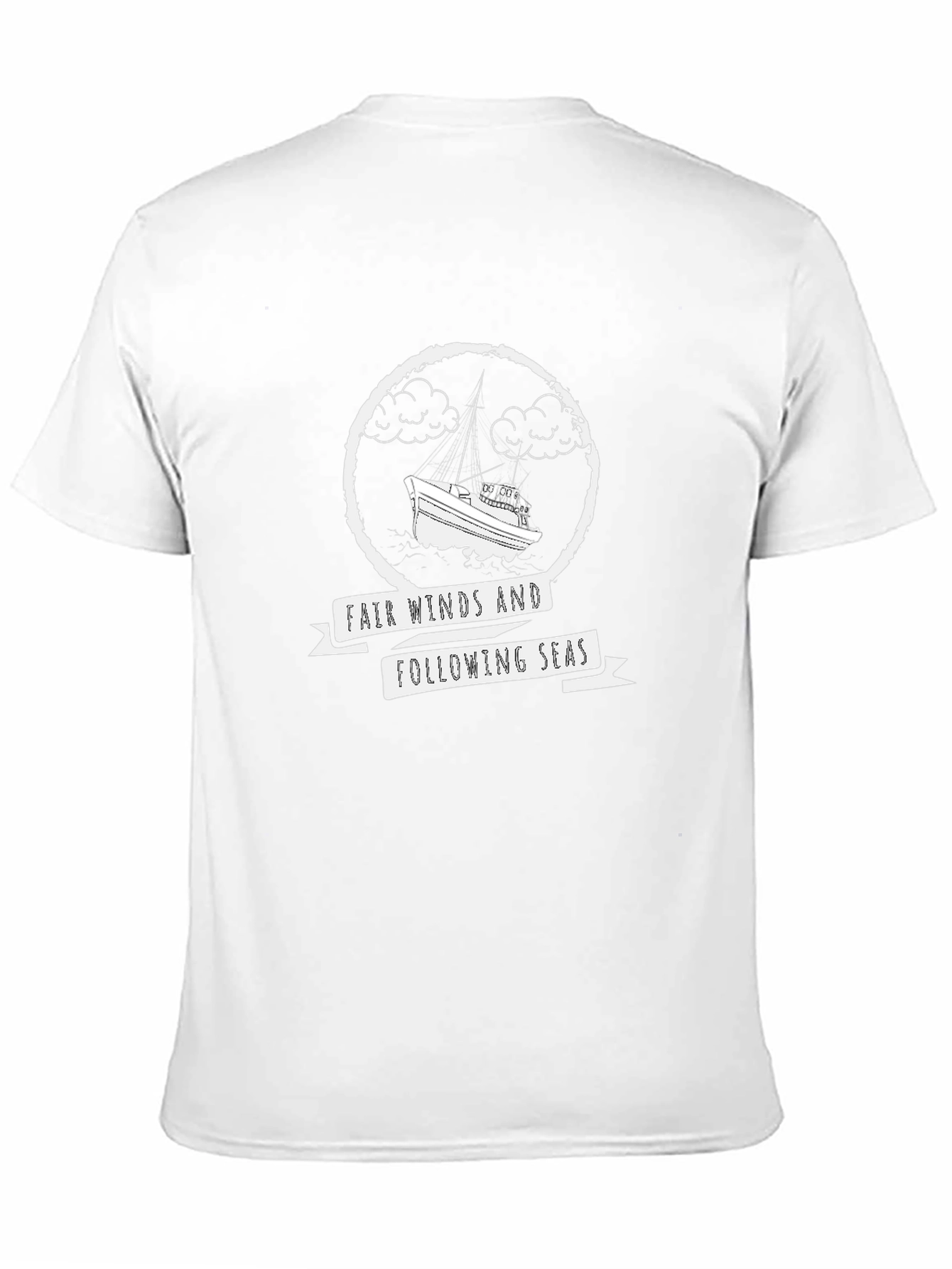Black Fair Winds and Following Seas Graphic Tee view 11