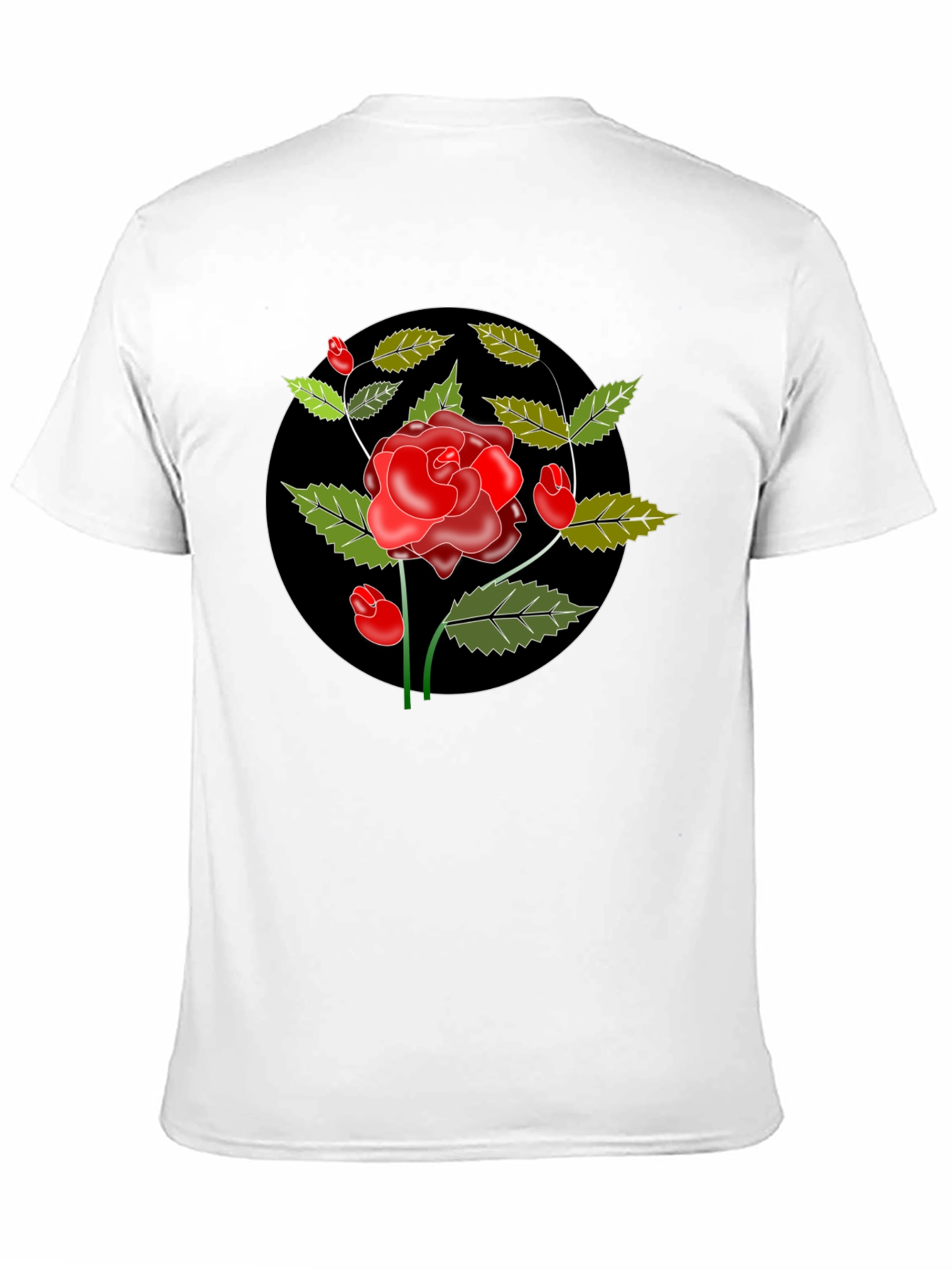 Black Black Rose Graphic Tee - Classic Style view 11