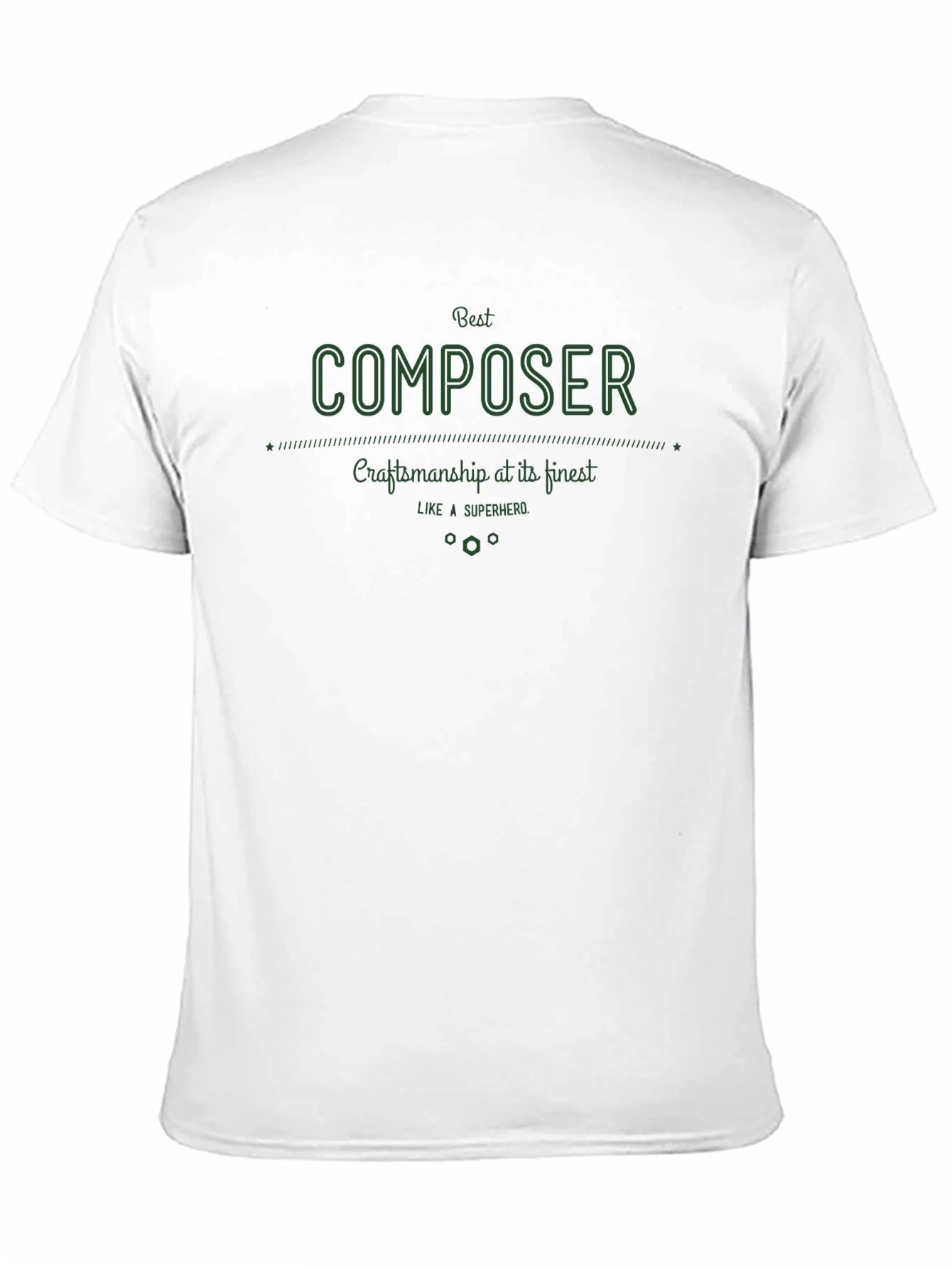 Black Best Composer T-Shirt - Craftsmanship Superhero view 11