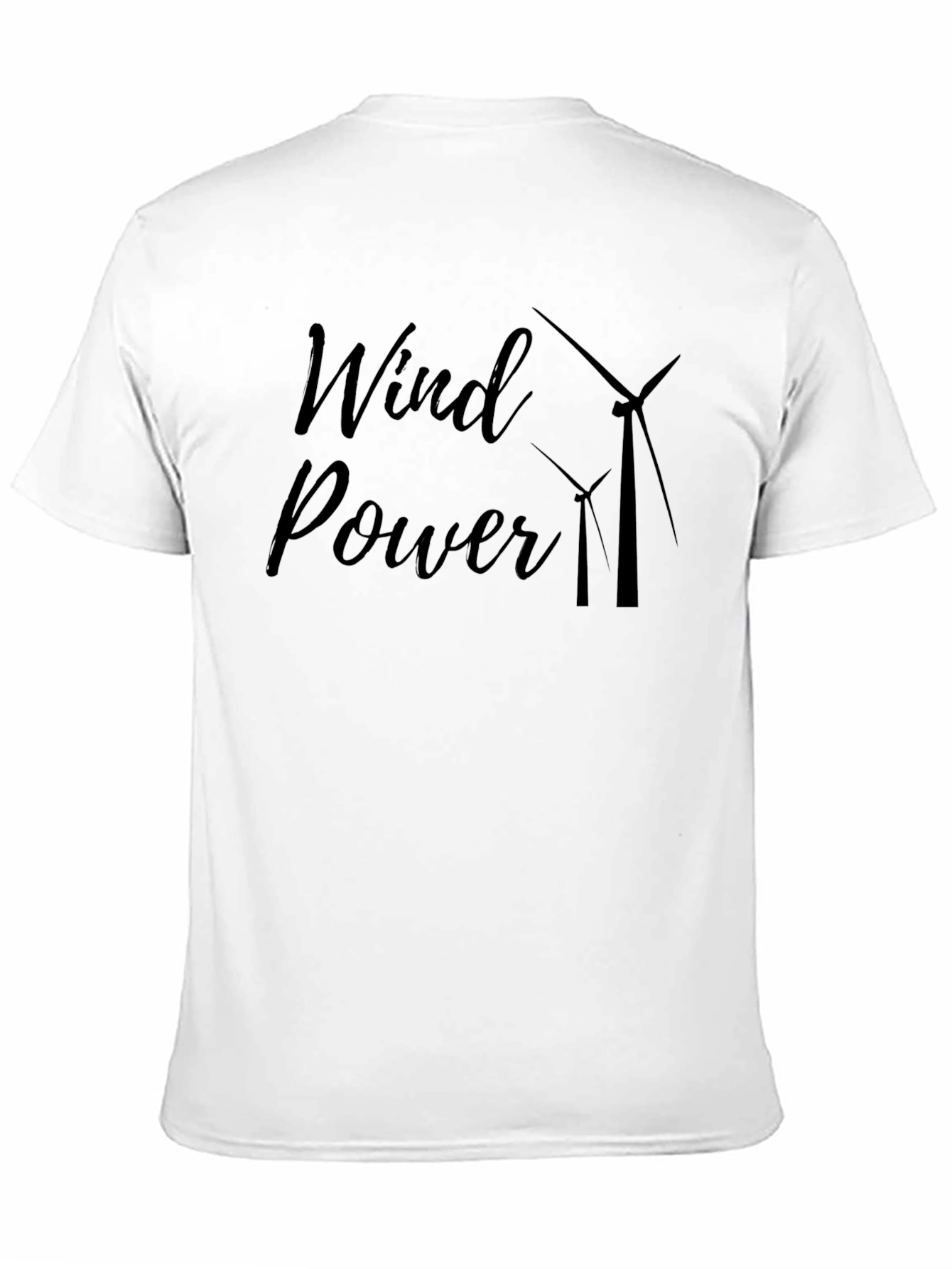 Black Wind Power Graphic Tee - Black Cotton Blend view 11