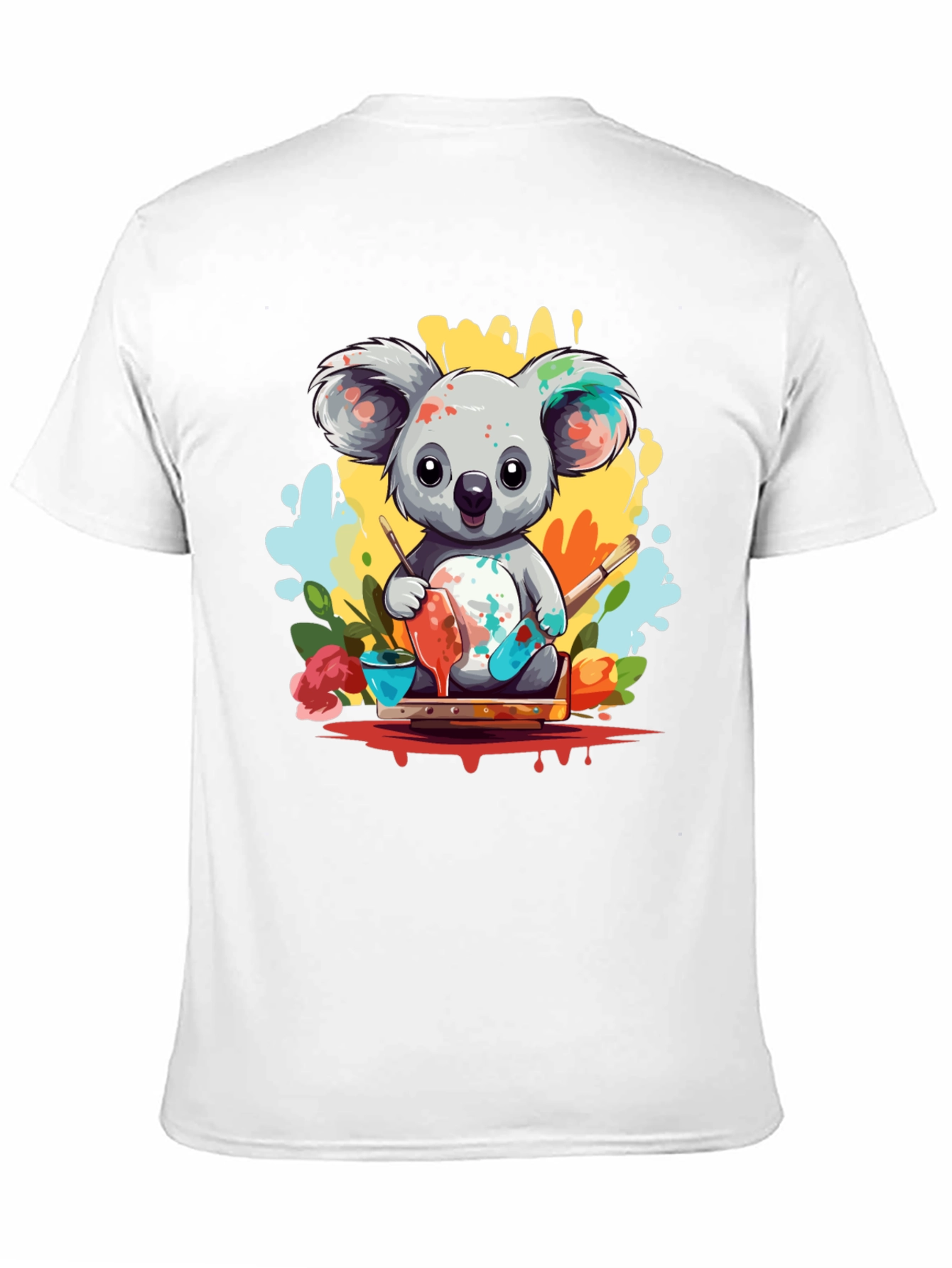 Koala Artist Graphic Tee - Cute & Colorful - 11