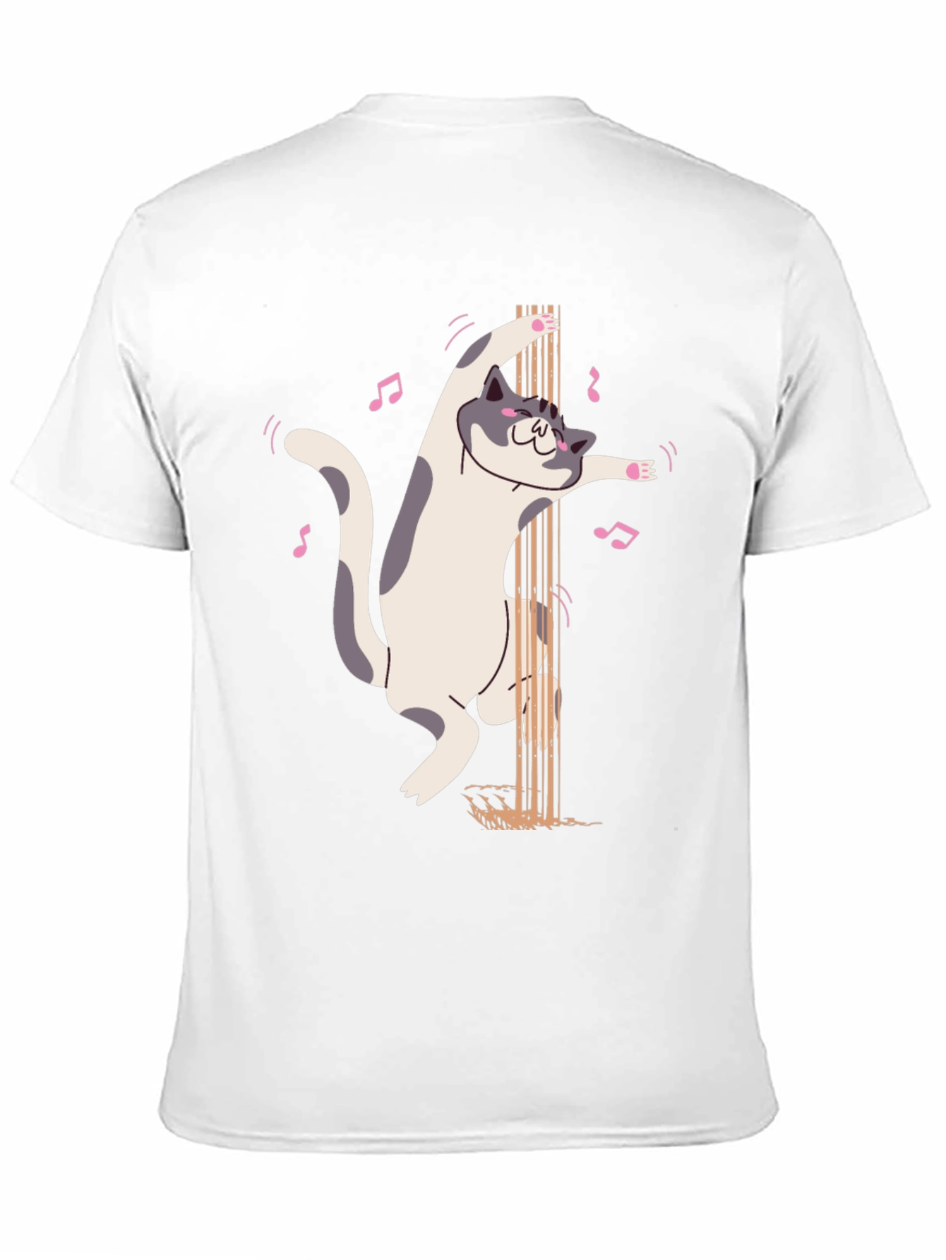Black Pole Dancing Cat Graphic T-Shirt view 11