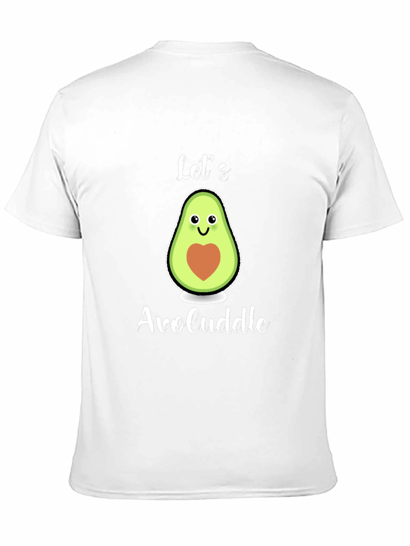Black Let's AvoCuddle T-Shirt: Cute Avocado Graphic Tee view 11