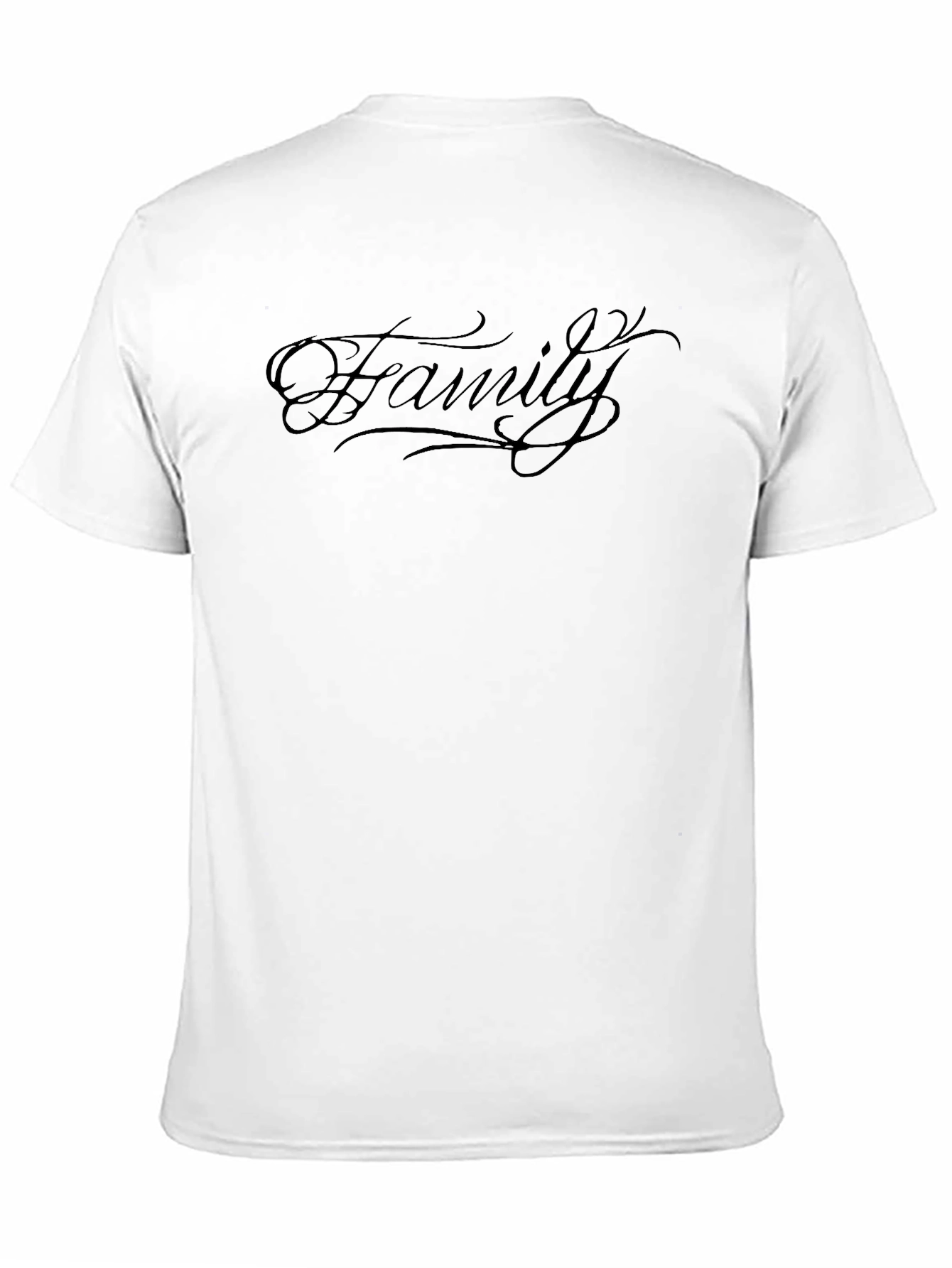 Black Family Script Black Graphic Tee view 11