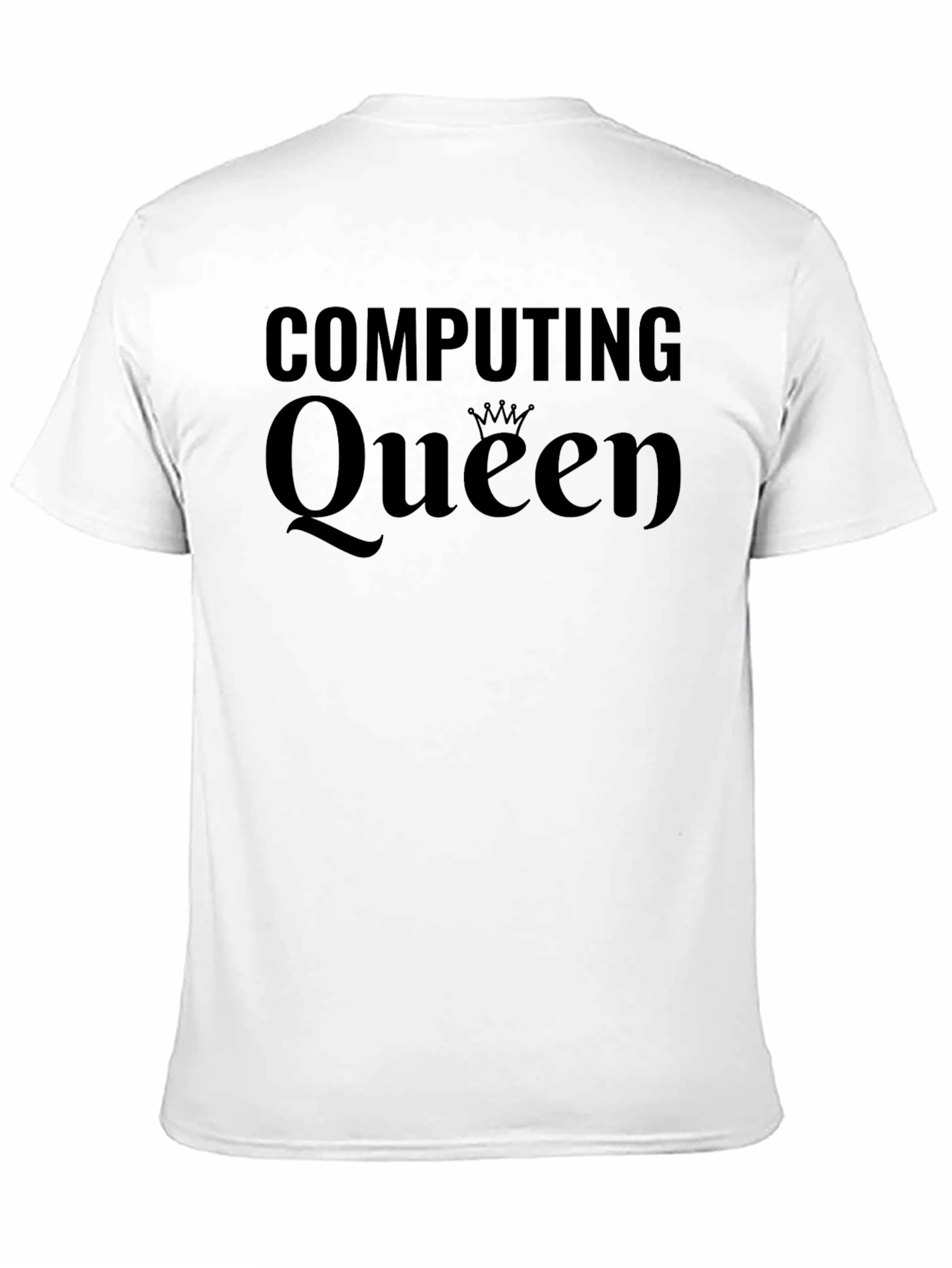 Black Computing Queen Graphic T-Shirt - Stylish & Comfy view 11