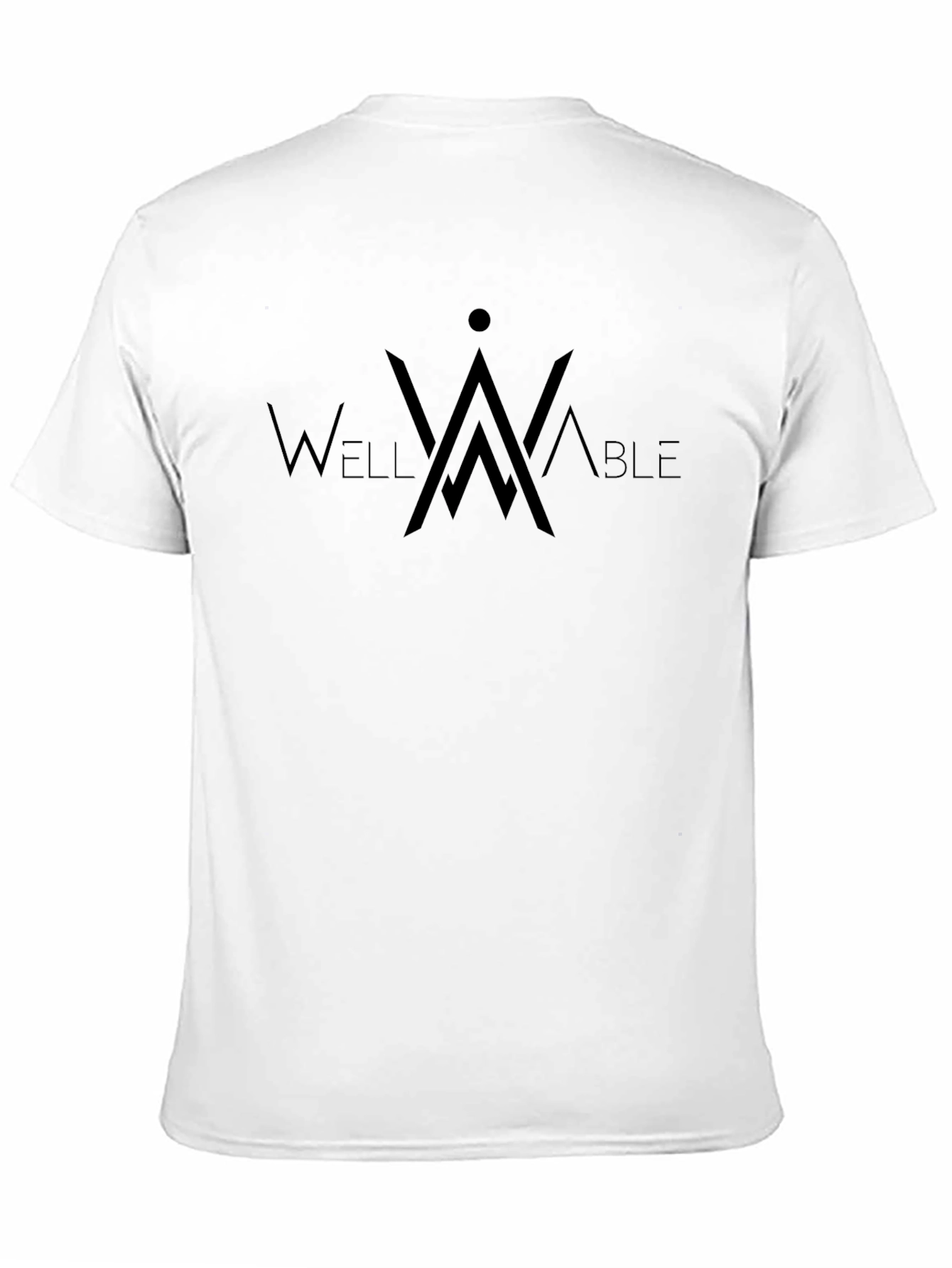 Black Men's Black Wellable Graphic Tee - Modern Minimalist Design view 11