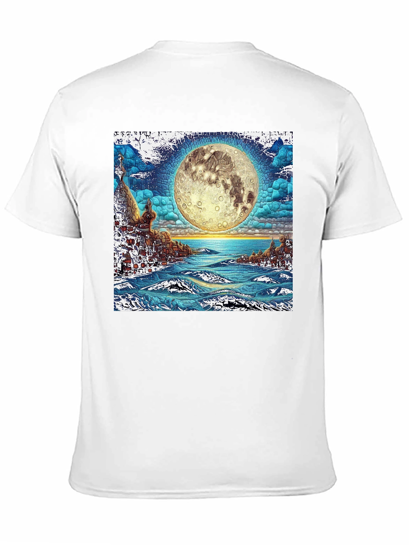 Black Mystic Moonscape Graphic Tee view 11