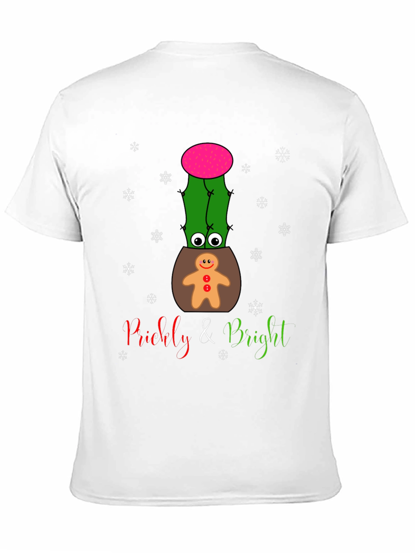 Black Prickly & Bright Holiday Cactus T-Shirt view 11
