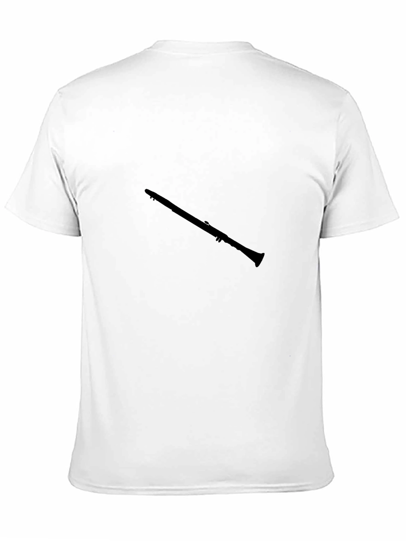 Black Clarinet Graphic Tee - Musician's Black T-Shirt view 11