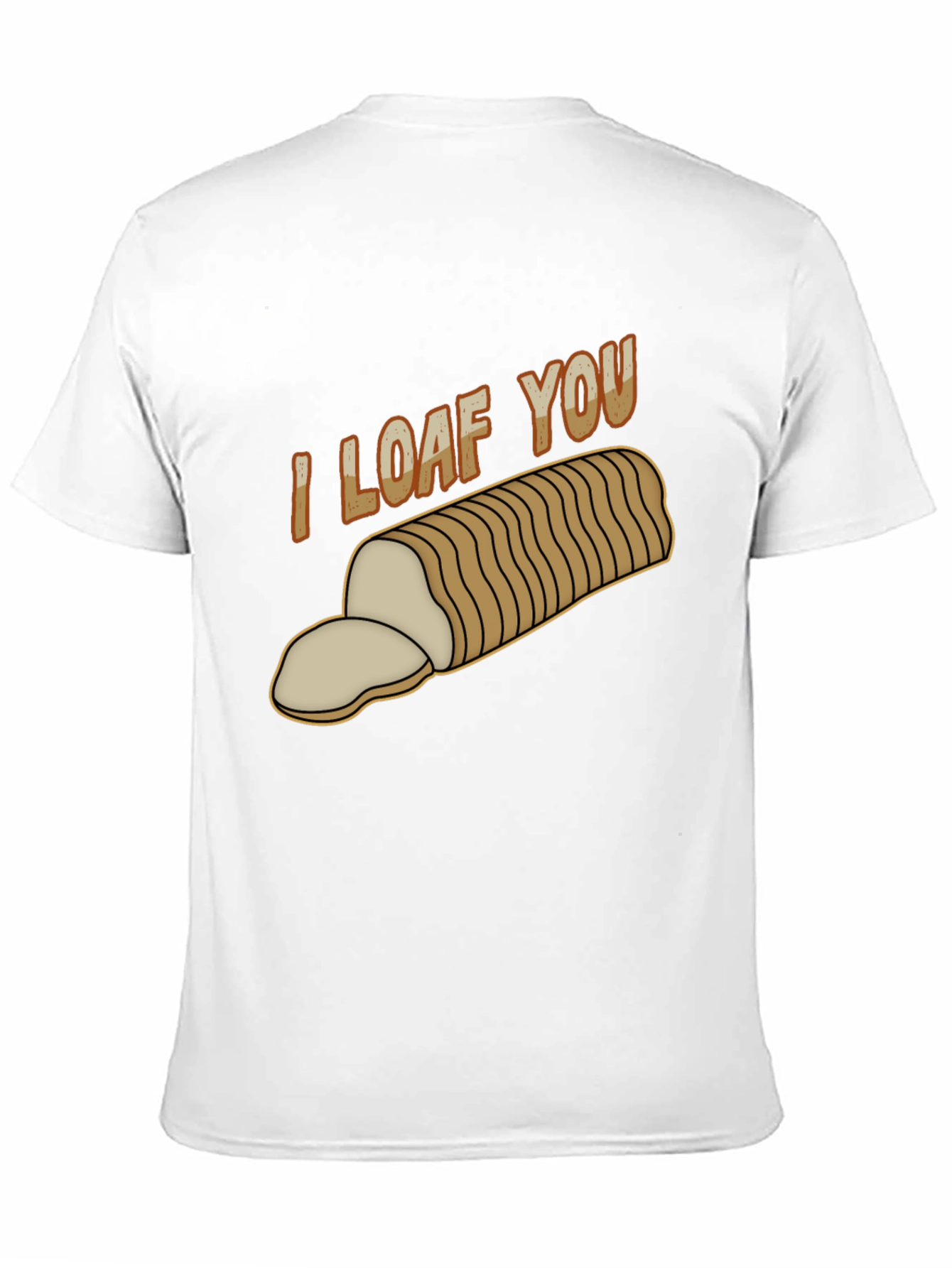 Black I Loaf You T-Shirt - Funny Bread Pun Tee view 11
