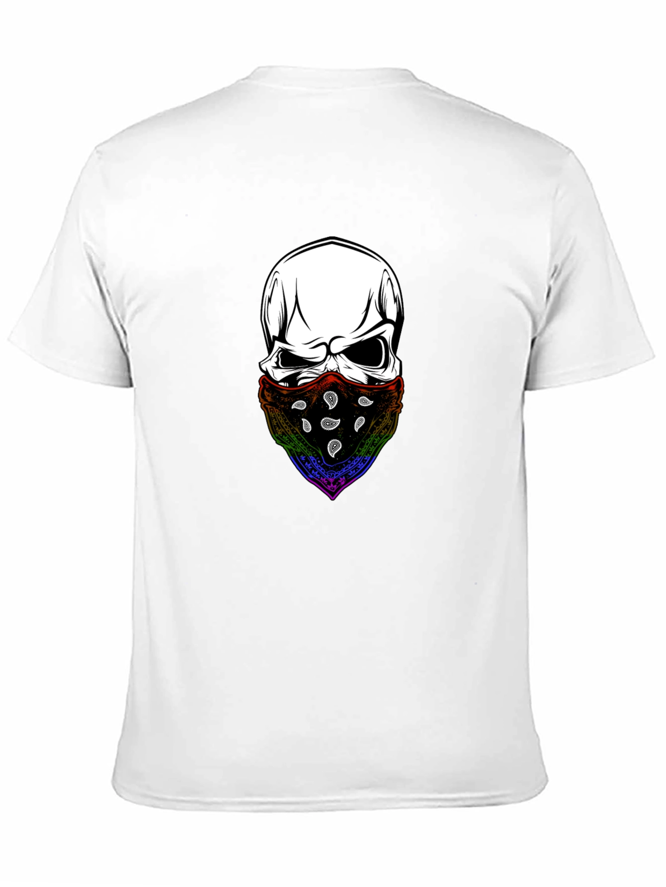 Black Skull Bandana T-Shirt - Stylish Graphic Tee view 11