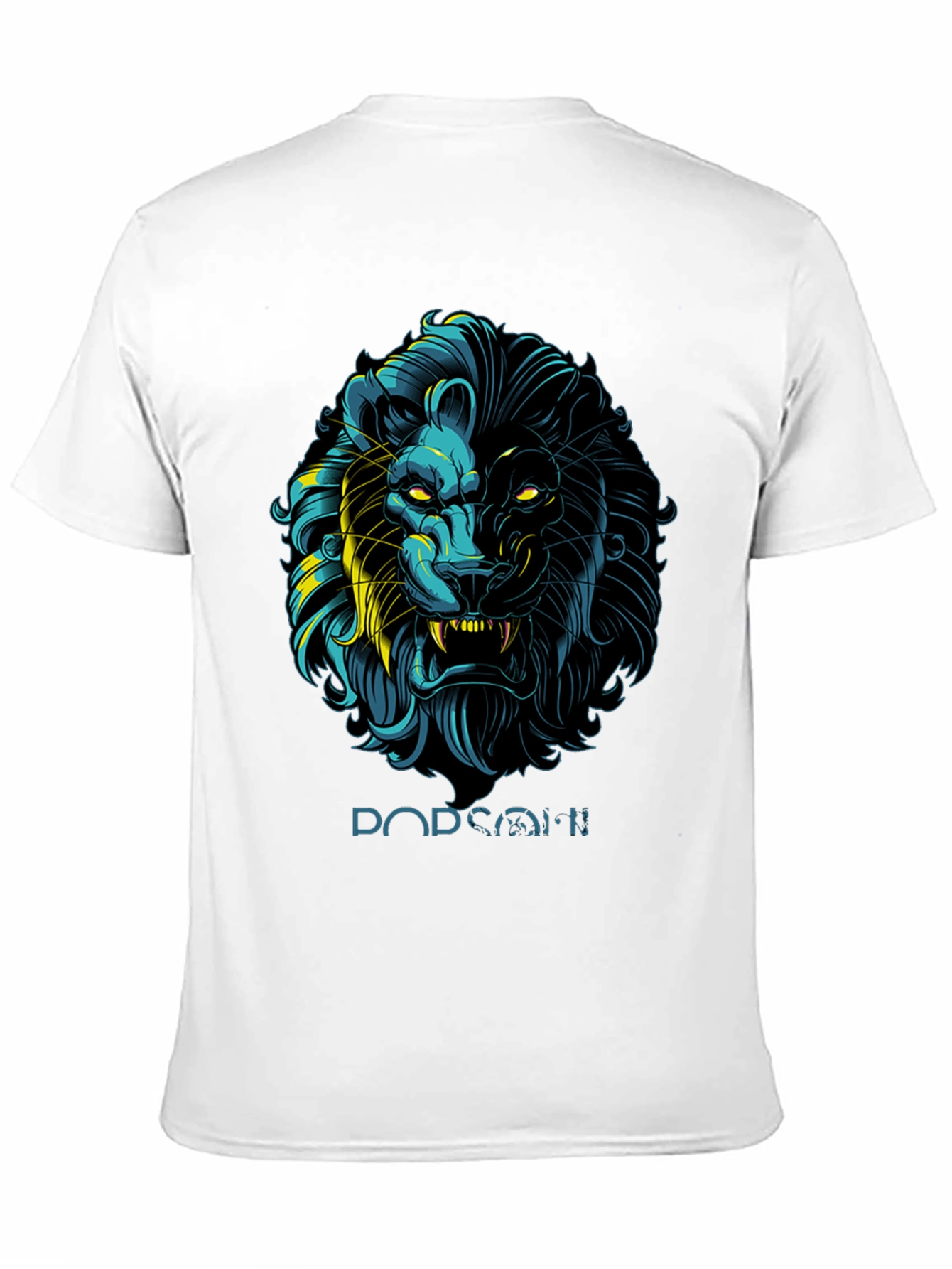 Black Lion Graphic Print Black T-Shirt - Stylish Men's Apparel view 11