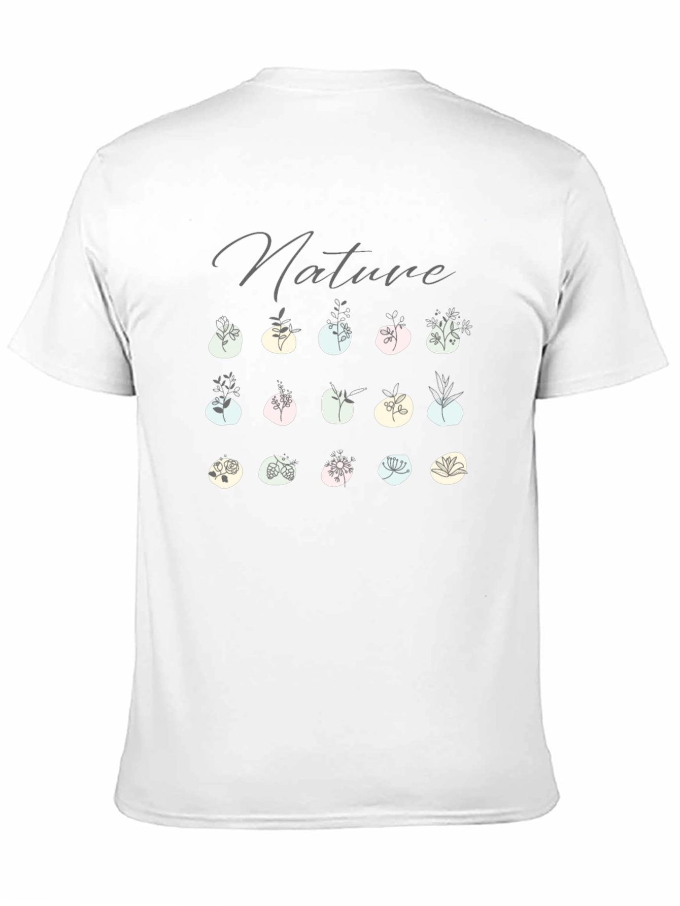 Black Nature Inspired Graphic Tee view 11