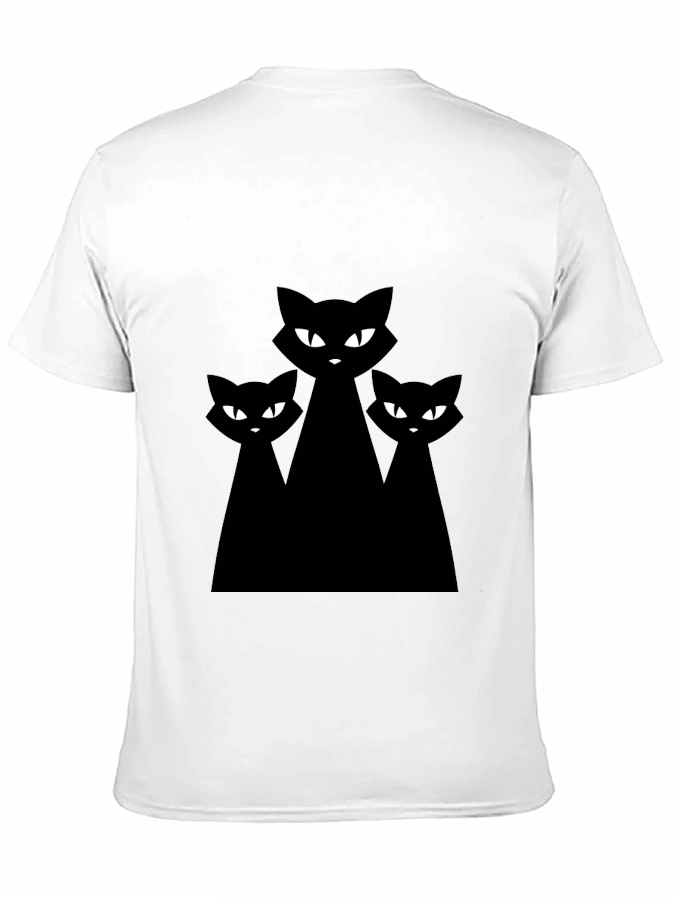 Black Black Cat Graphic Tee - Unisex Halloween Shirt view 11