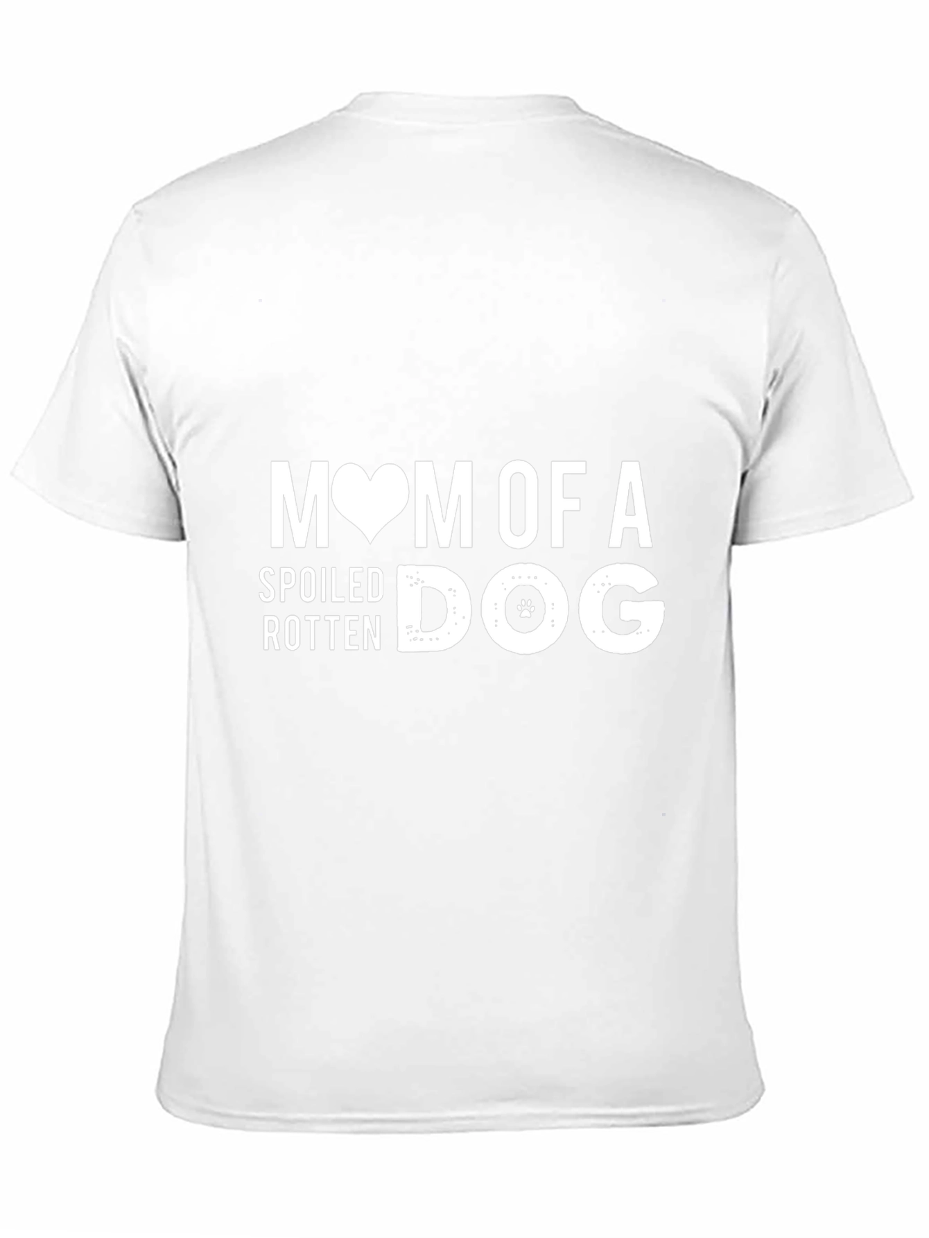 Black Mom of a Spoiled Rotten Dog T-Shirt view 11