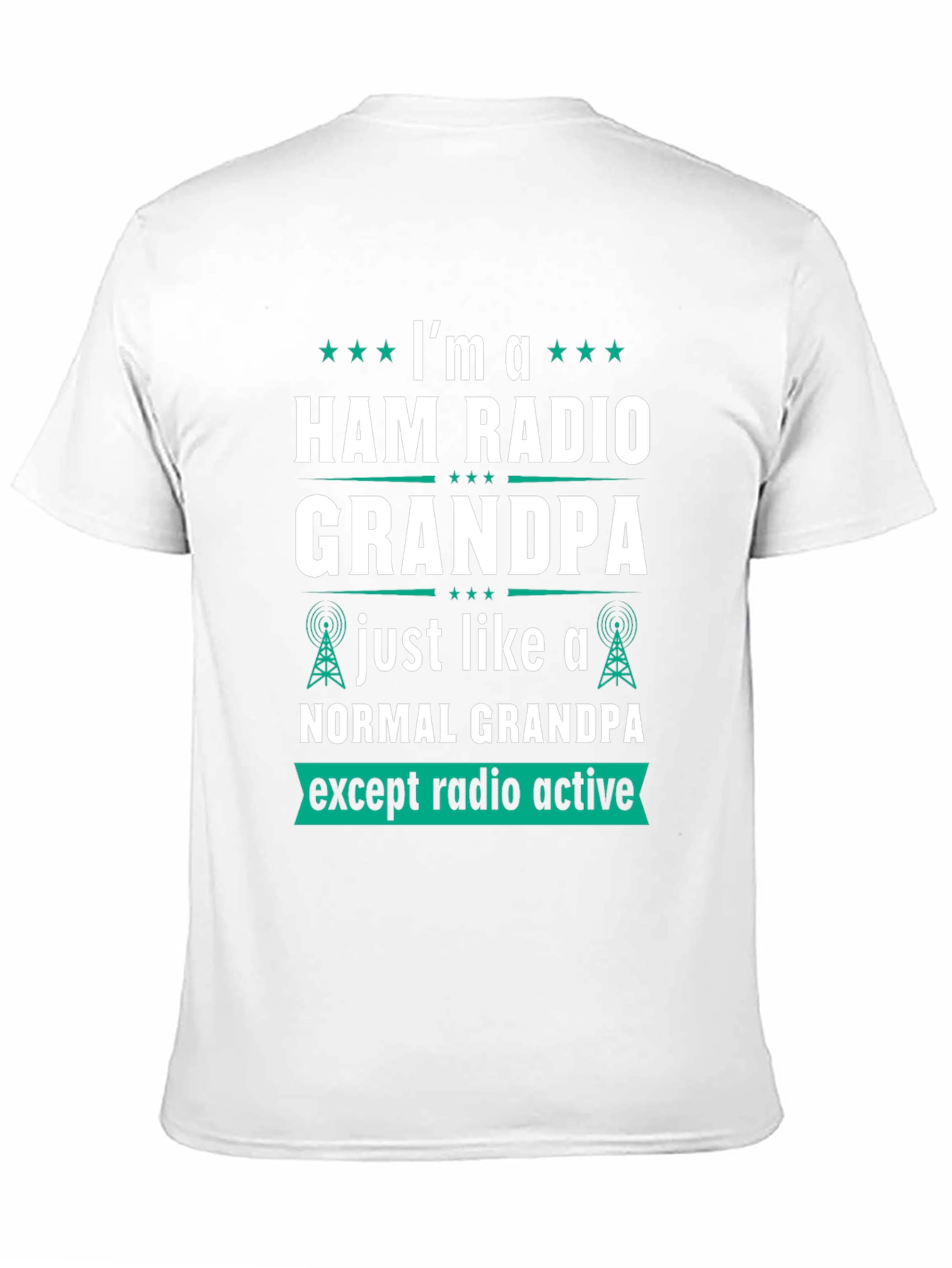 Black Ham Radio Grandpa T-Shirt view 11