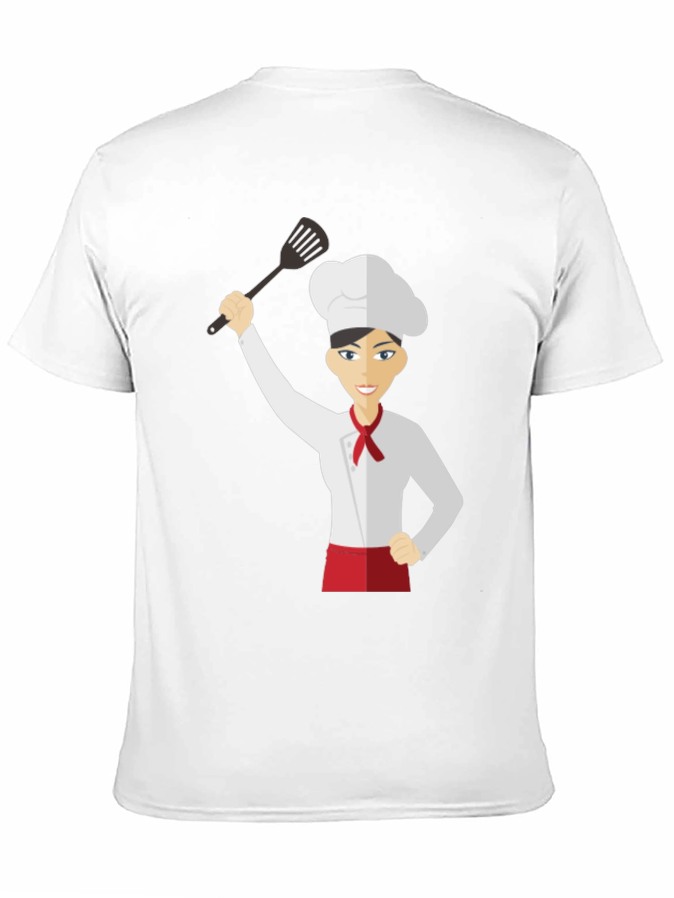 Black Chef Woman's Black Graphic T-Shirt view 11