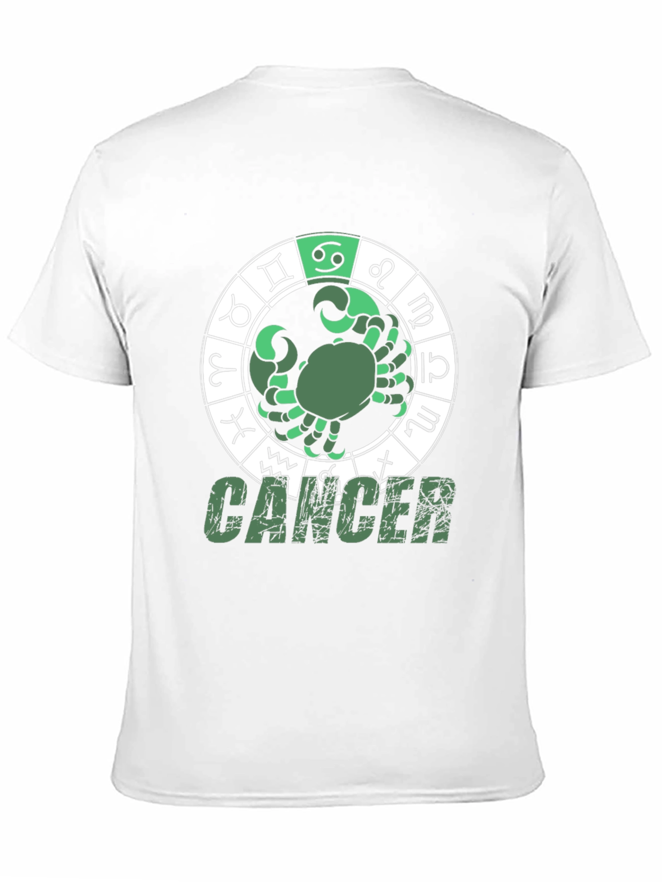 Black Cancer Zodiac Graphic T-Shirt view 11