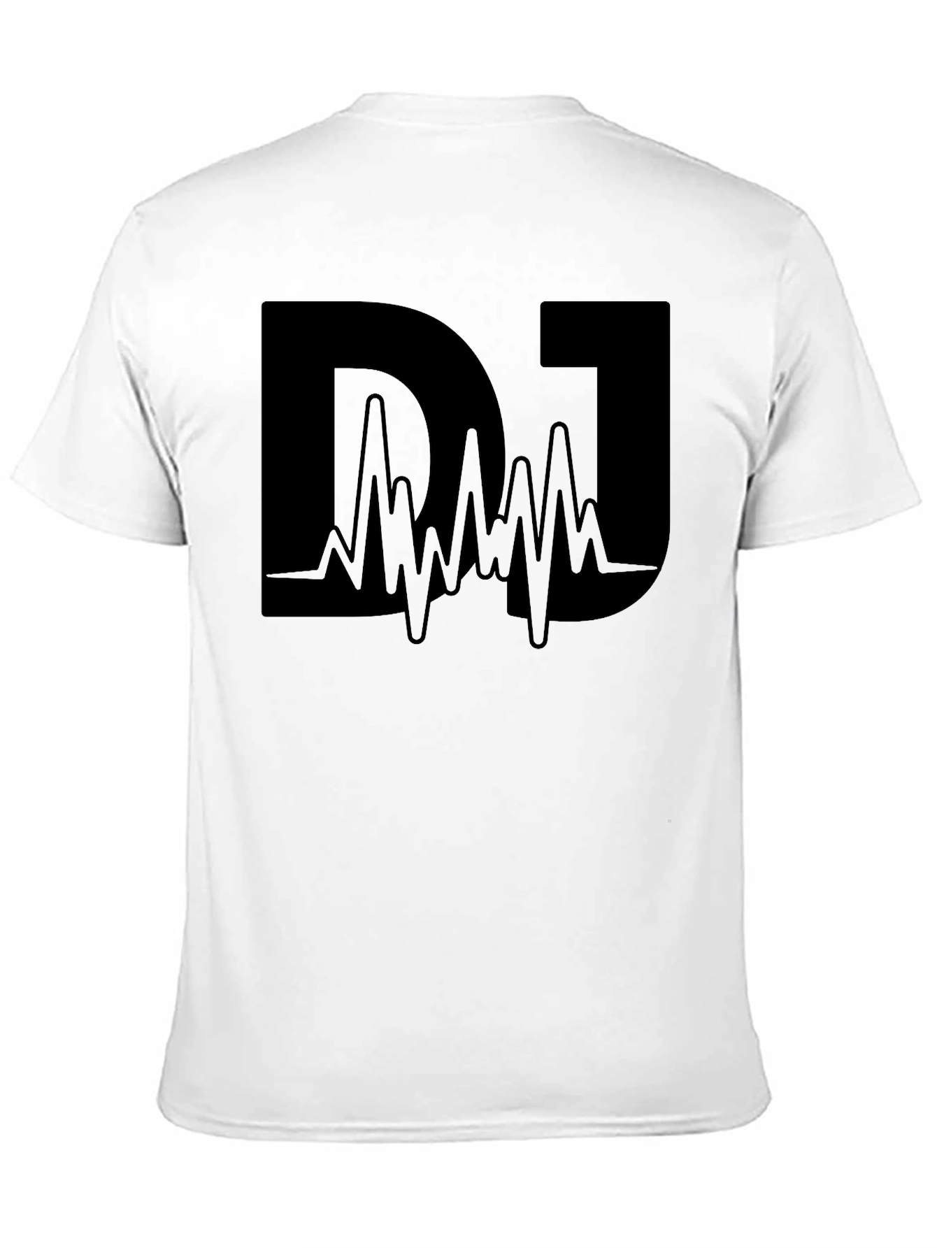 Black DJ Graphic T-Shirt - Sound Wave Design view 11
