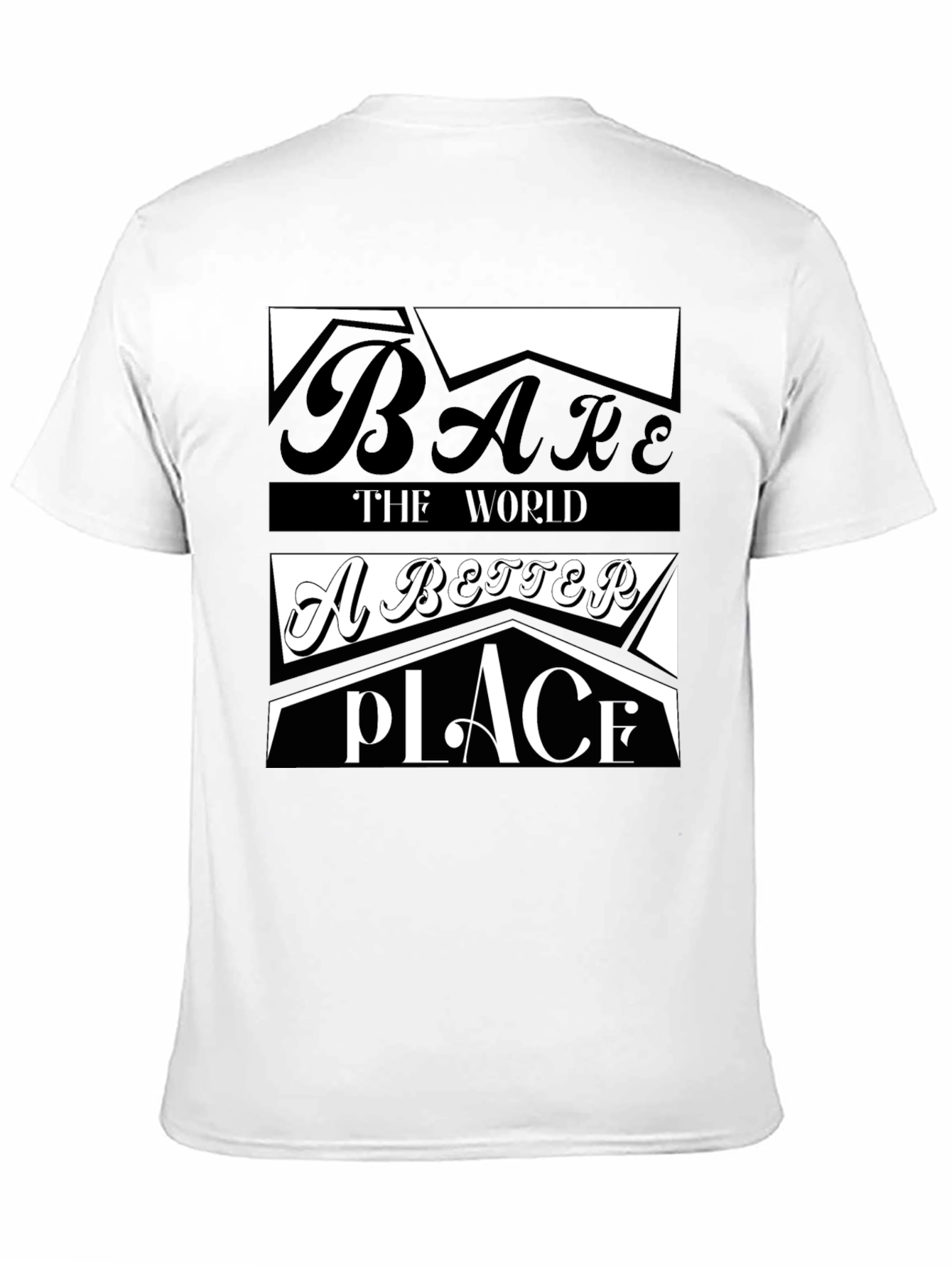 Black Make the World a Better Place Graphic Tee view 11
