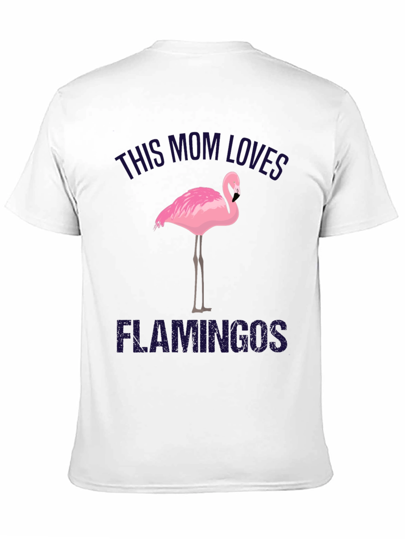 Black This Mom Loves Flamingos Black T-Shirt view 11
