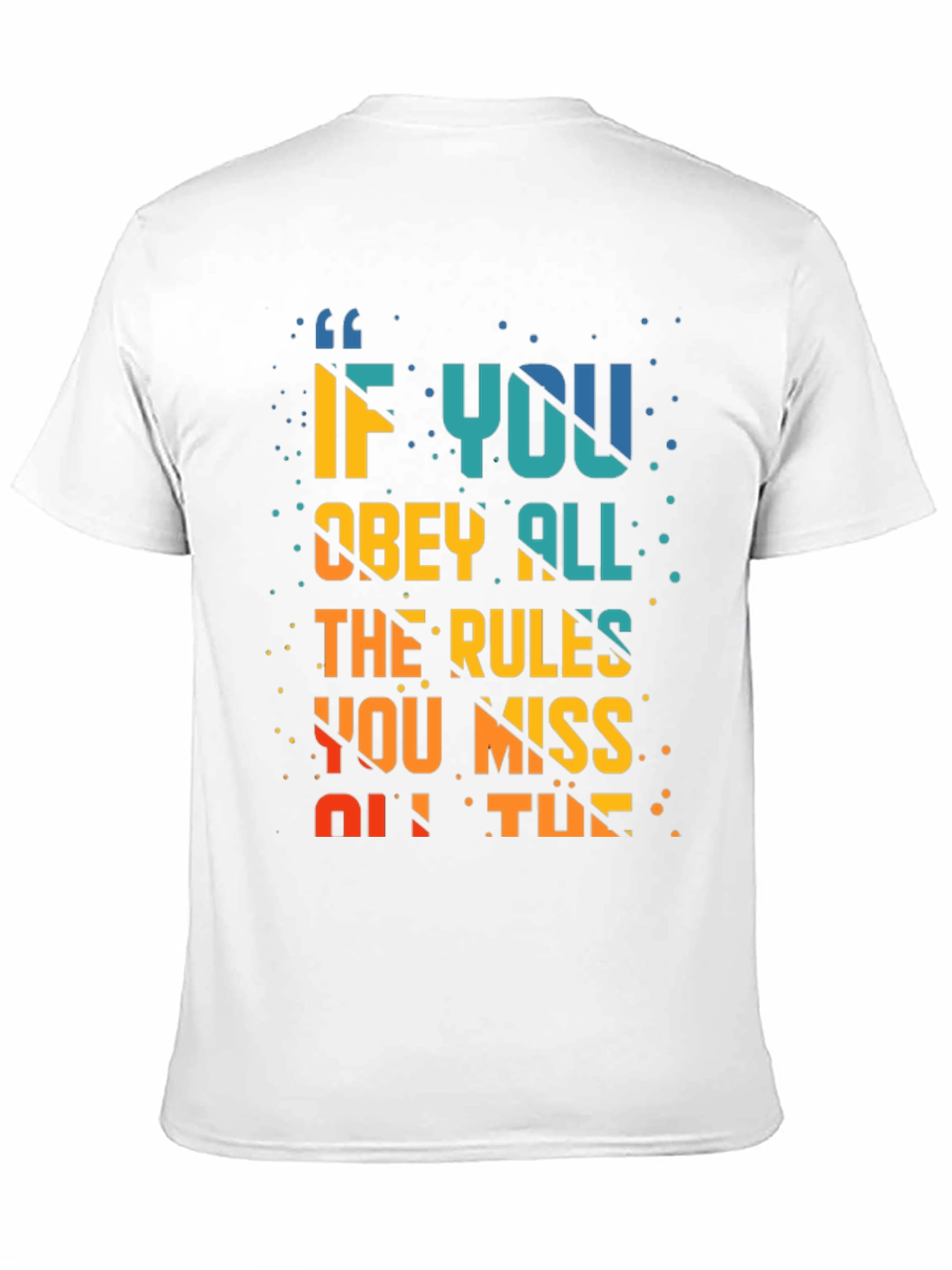Black Rule Breaker T-Shirt: Miss All The Fun view 11