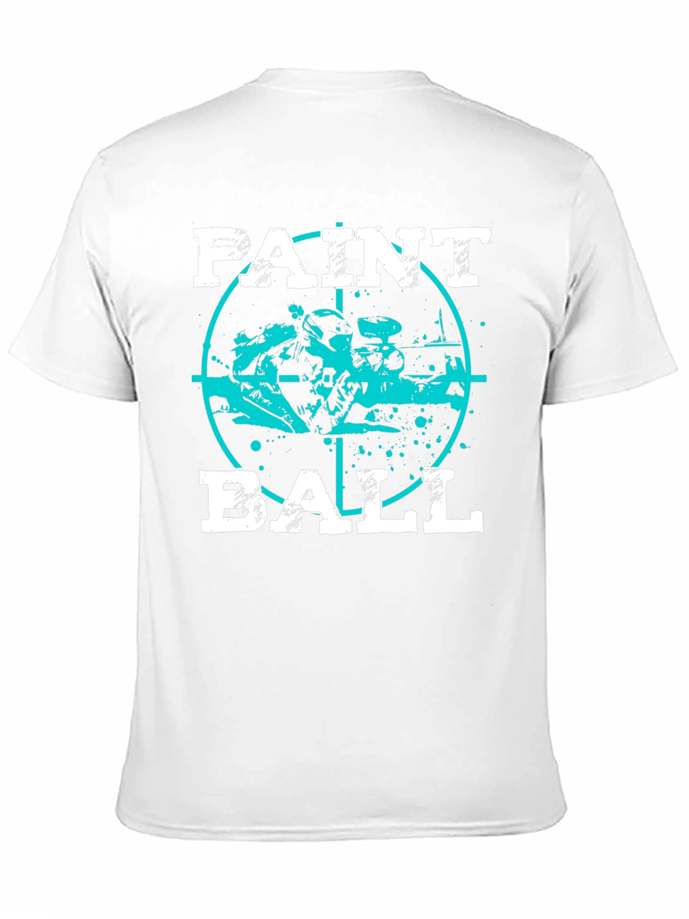 Black Paintball Target Graphic T-Shirt view 11