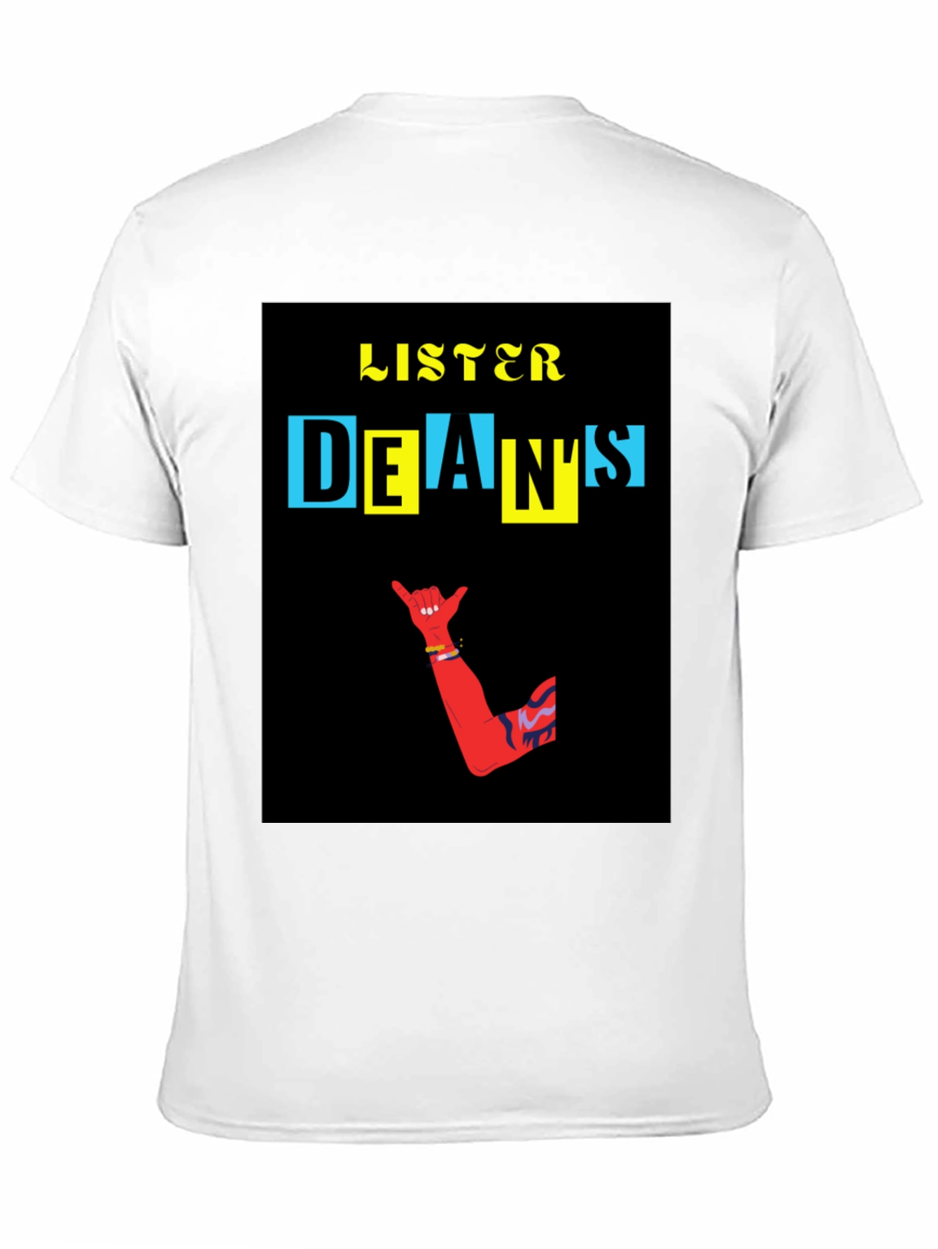 Black Cool Graphic T-Shirt - Listener Dean's Design view 11